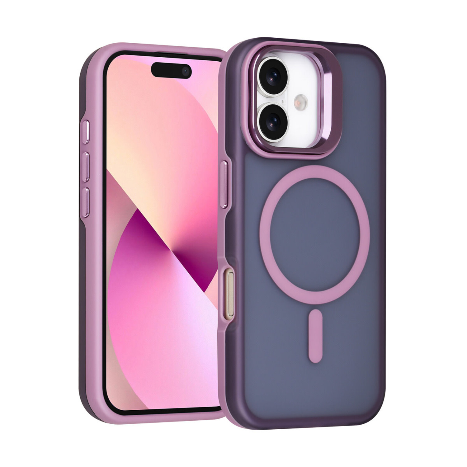 TUNIQ TUNIQ iPhone 17 Back-Cover hul - Magsafe - With Camera Stand - Lila