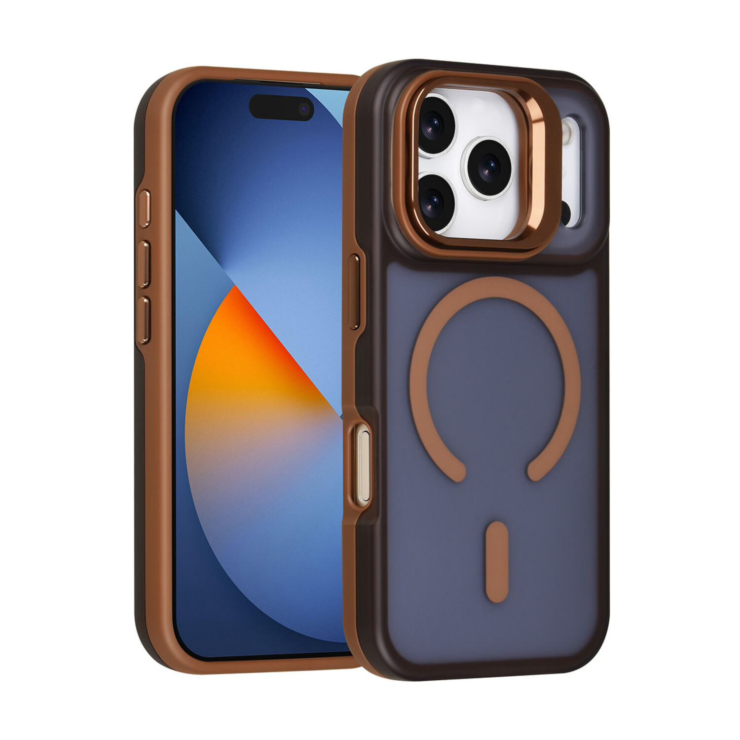 TUNIQ TUNIQ iPhone 17 Pro Back-Cover hul - Magsafe - With Camera Stand - Gold