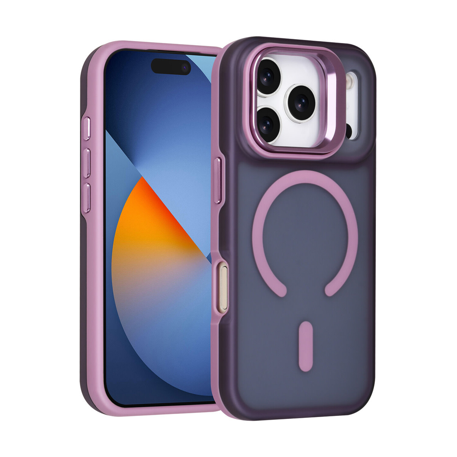 TUNIQ TUNIQ iPhone 17 Pro Back-Cover hul - Magsafe - With Camera Stand - Lila