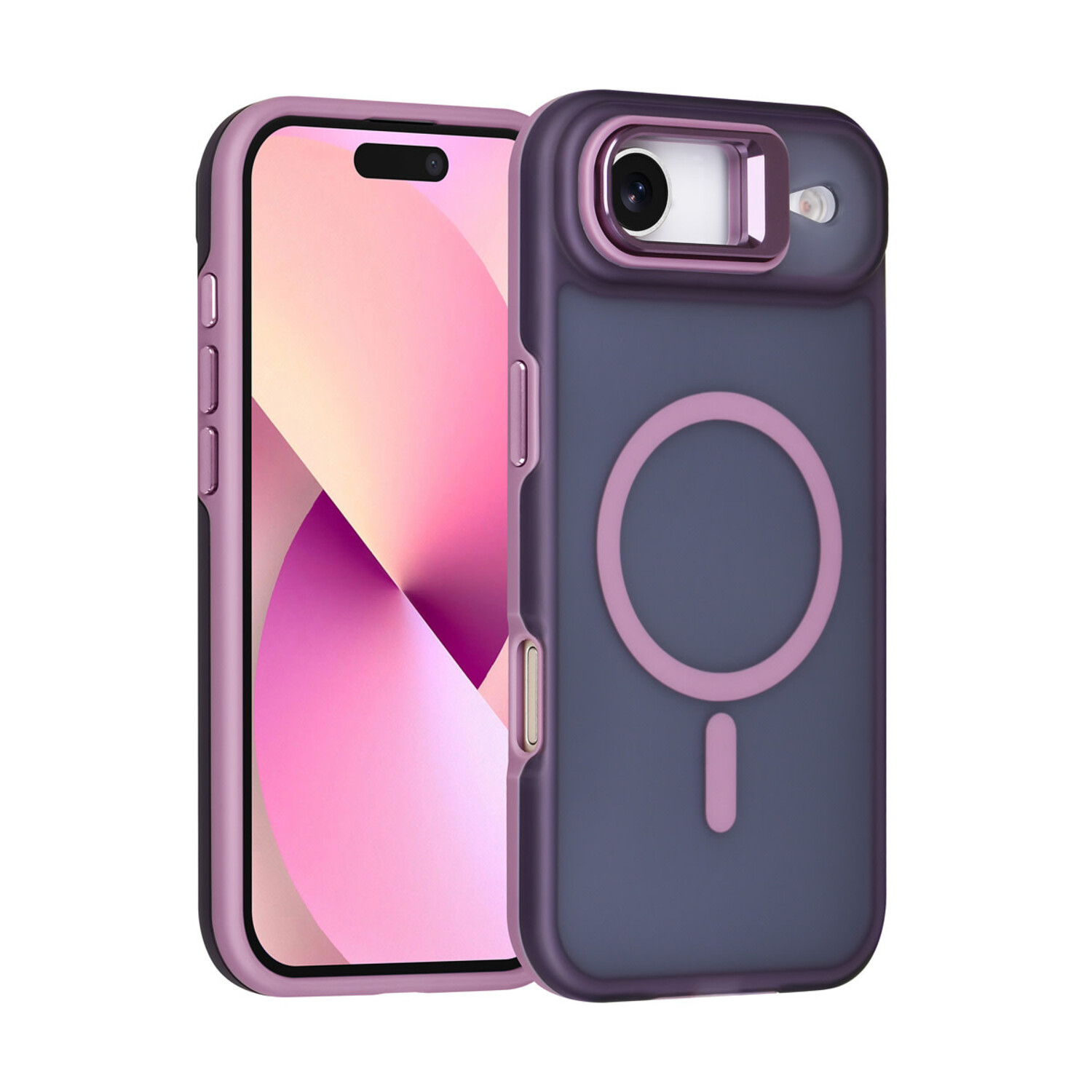 TUNIQ TUNIQ iPhone 17 Air Back-Cover hul - Magsafe - With Camera Stand - Lila