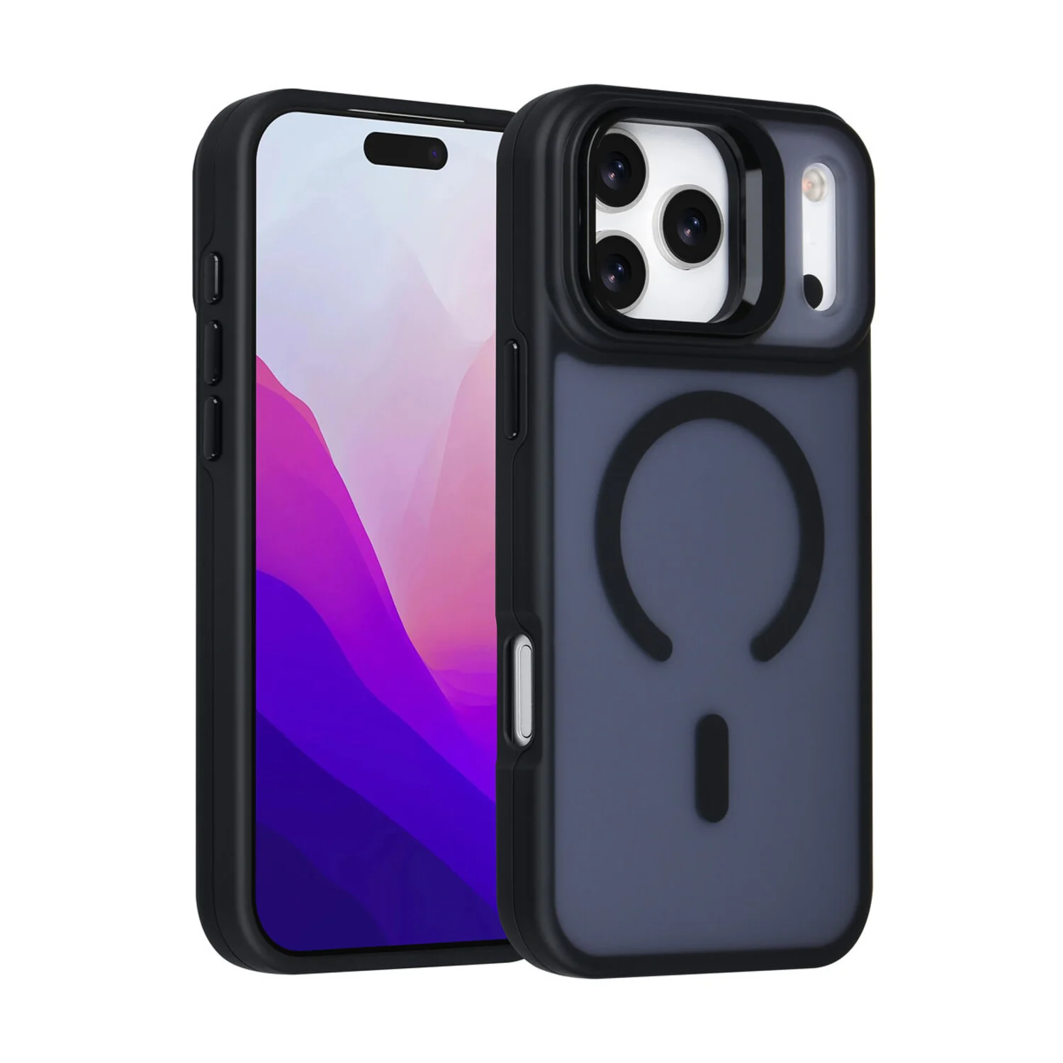 TUNIQ TUNIQ iPhone 17 Pro Max Back-Cover hul - Magsafe - With Camera Stand - Schwarz