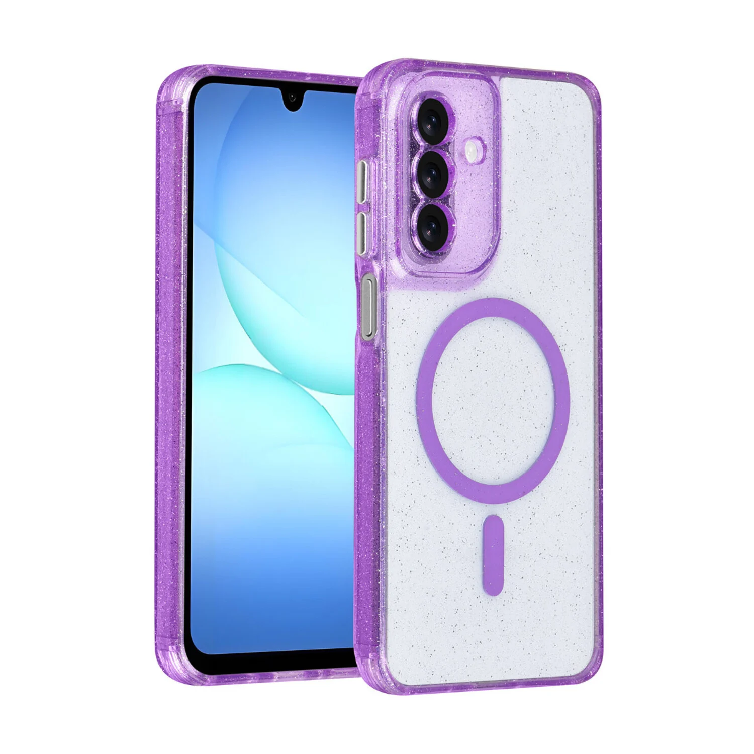 TUNIQ TUNIQ Galaxy A17 Back-Cover hul - Magsafe - Glitter - Hanger - Lila