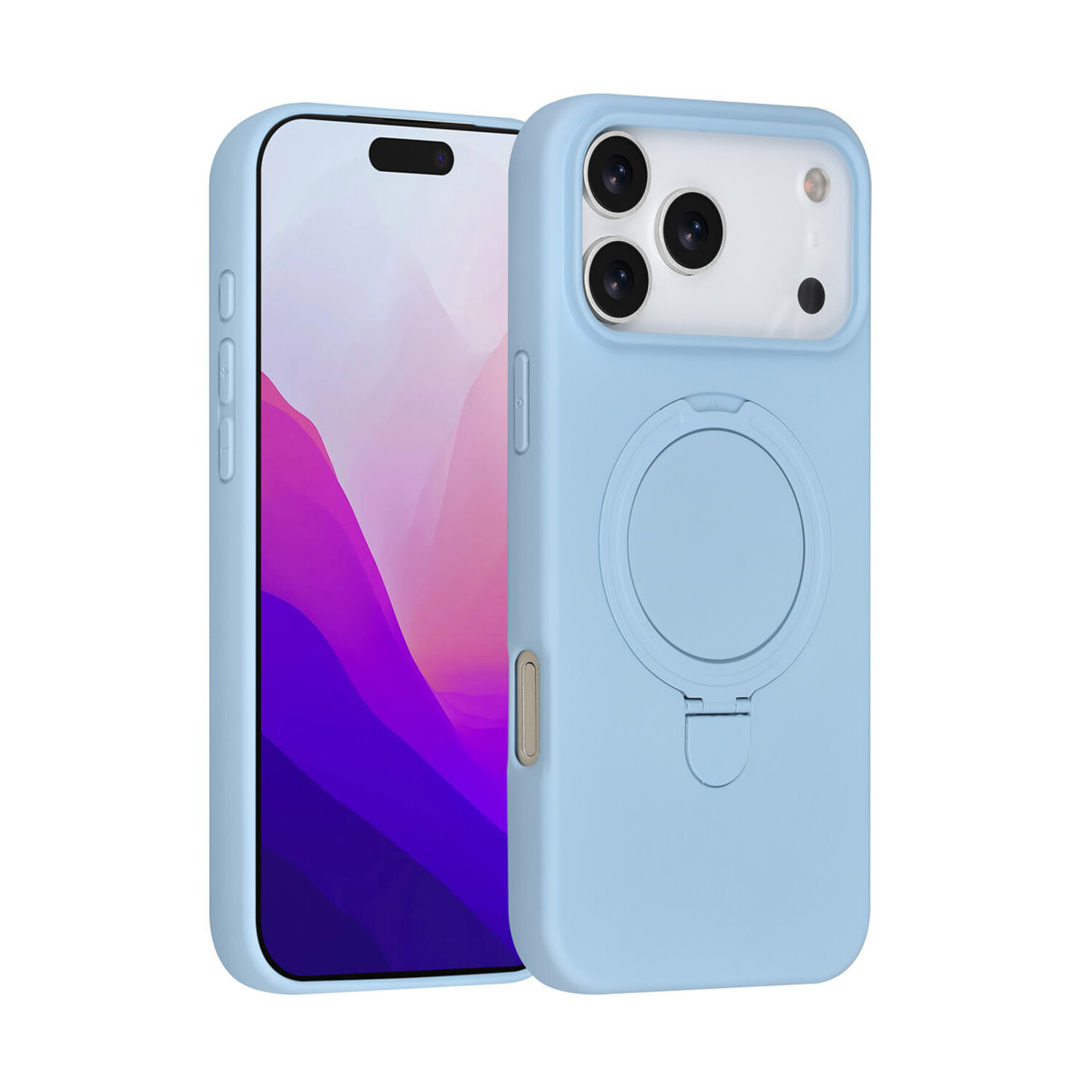 TUNIQ TUNIQ iPhone 17 Pro Max Back-Cover hul - Magsafe With Ring Stand - Hanger - Baby Blue