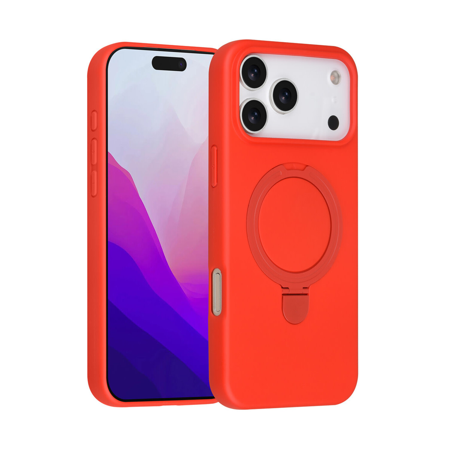 TUNIQ TUNIQ iPhone 17 Pro Max Back-Cover hul - Magsafe With Ring Stand - Hanger - Classic Red