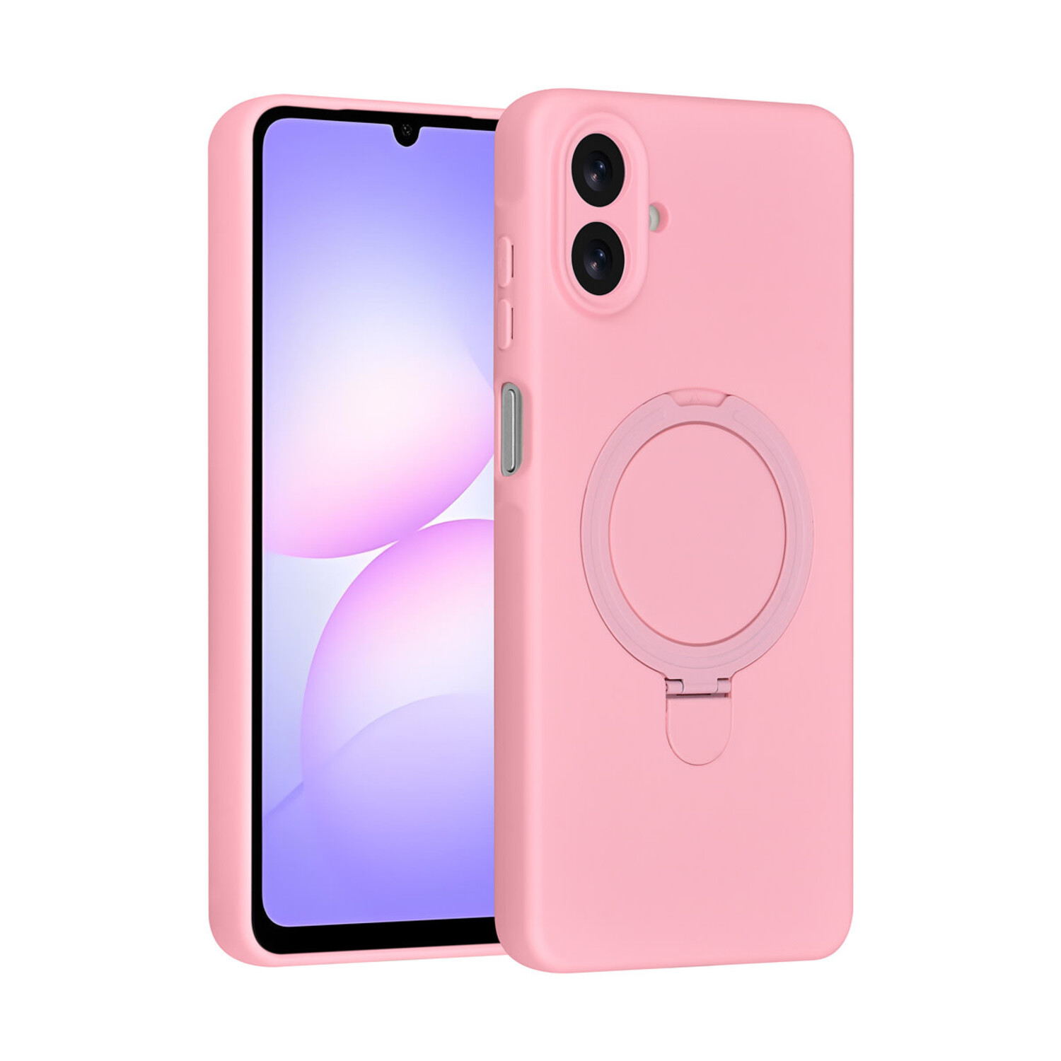 TUNIQ TUNIQ Galaxy A07 Back-Cover hul - Magsafe With Ring Stand - Hanger - Sakura Pink