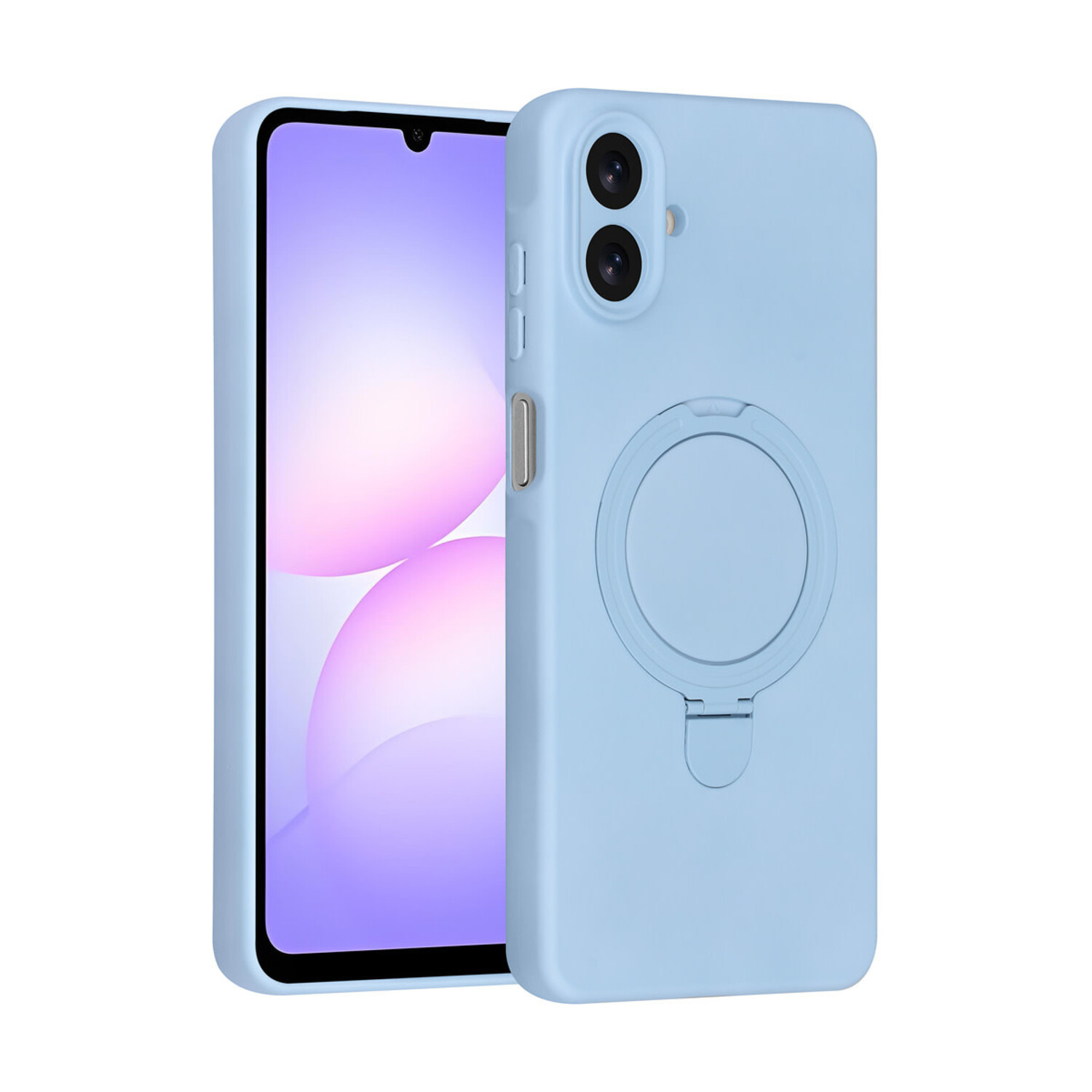 TUNIQ TUNIQ Galaxy A07 Back-Cover hul - Magsafe With Ring Stand - Hanger - Baby Blue