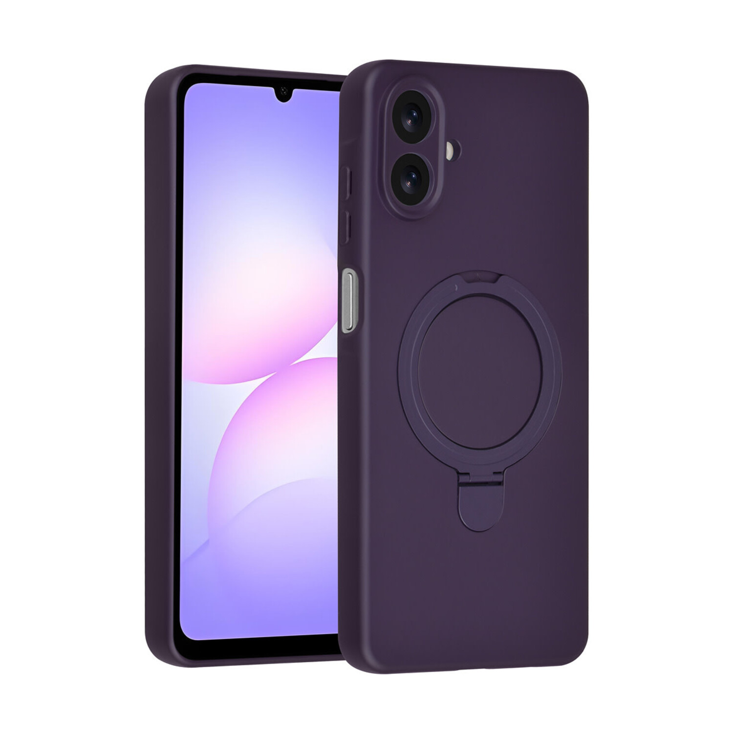 TUNIQ TUNIQ Galaxy A07 Back-Cover hul - Magsafe With Ring Stand - Hanger - Grape Purple