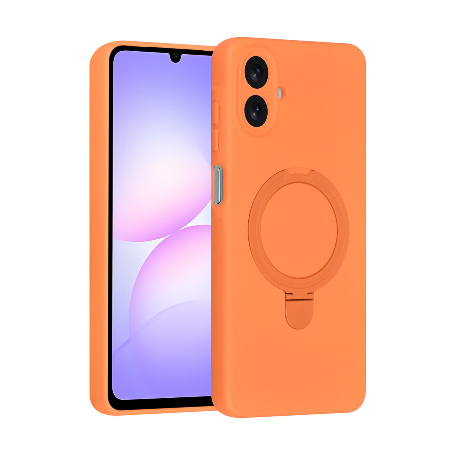 TUNIQ TUNIQ Galaxy A07 Back-Cover hul - Magsafe With Ring Stand - Hanger - Tangerine Orange