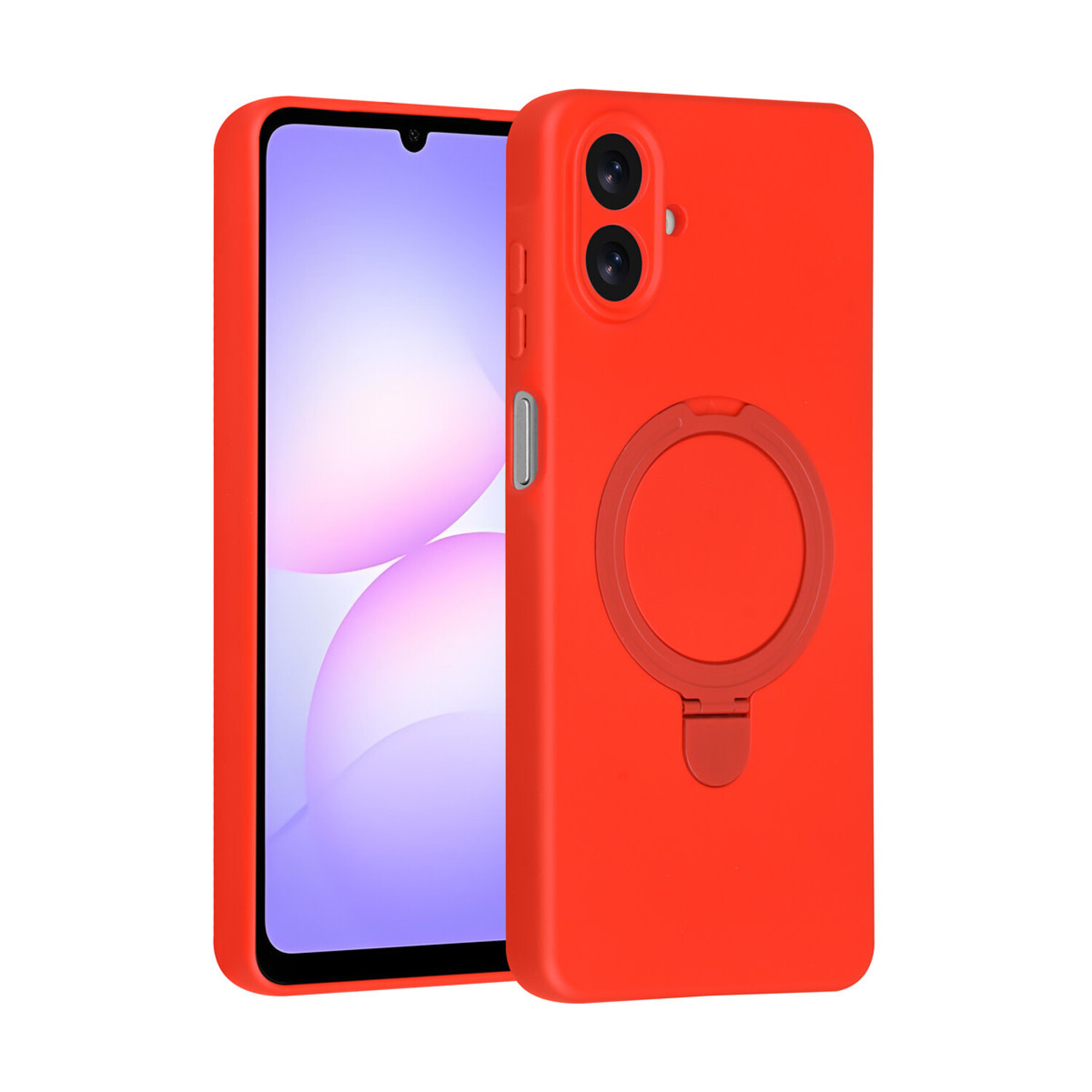 TUNIQ TUNIQ Galaxy A07 Back-Cover hul - Magsafe With Ring Stand - Hanger - Classic Red