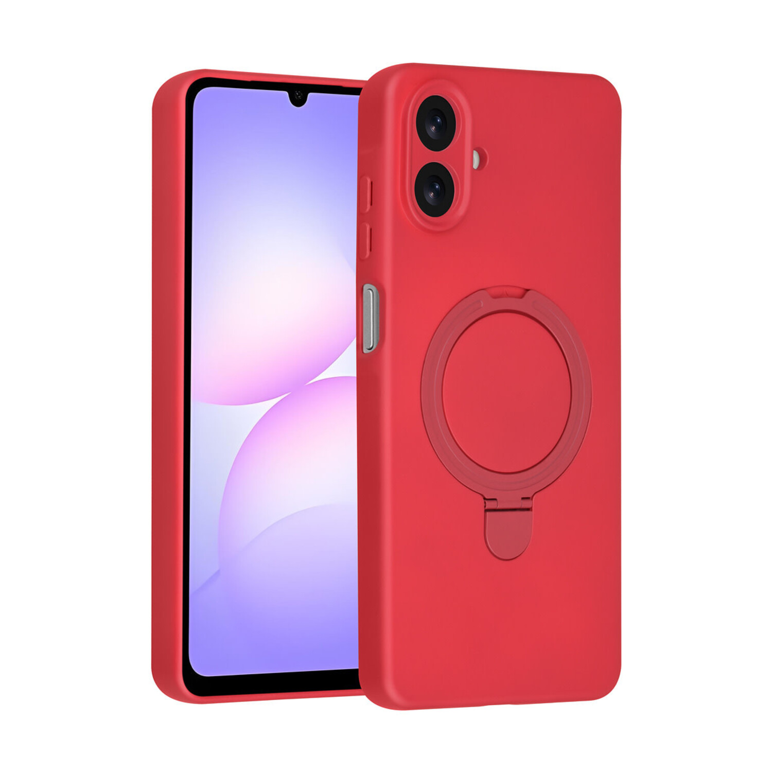 TUNIQ TUNIQ Galaxy A07 Back-Cover hul - Magsafe With Ring Stand - Hanger - Cherry Red