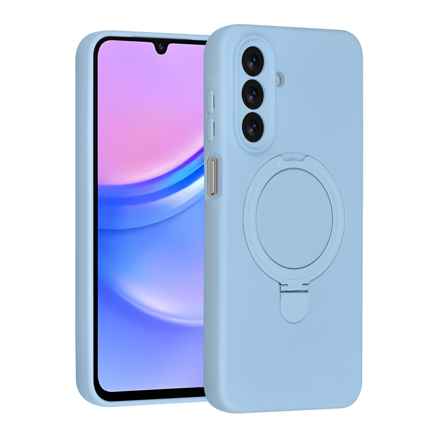 TUNIQ TUNIQ Galaxy A17 Back-Cover hul - Magsafe With Ring Stand - Hanger - Baby Blue