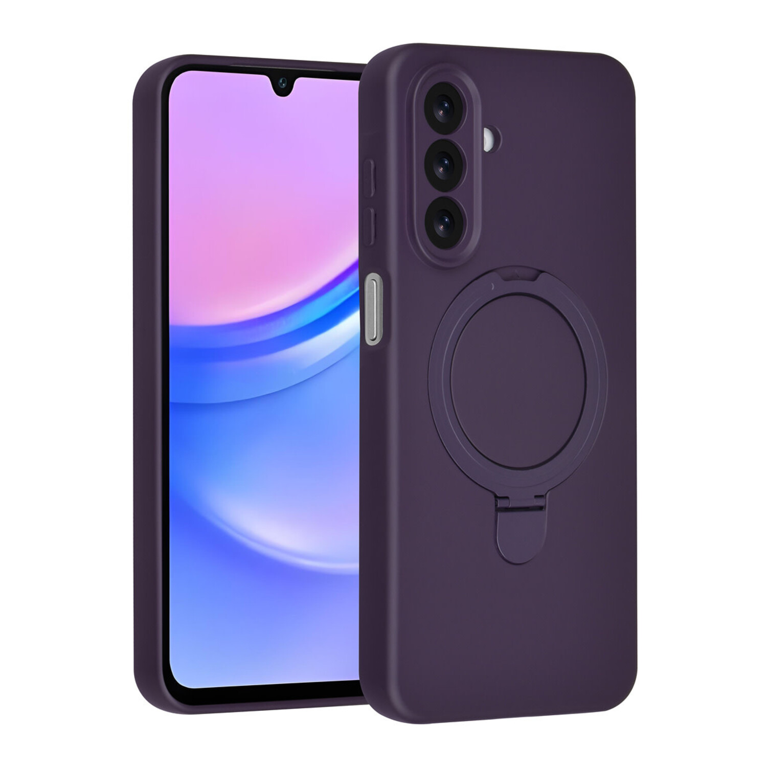TUNIQ TUNIQ Galaxy A17 Back-Cover hul - Magsafe With Ring Stand - Hanger - Grape Purple