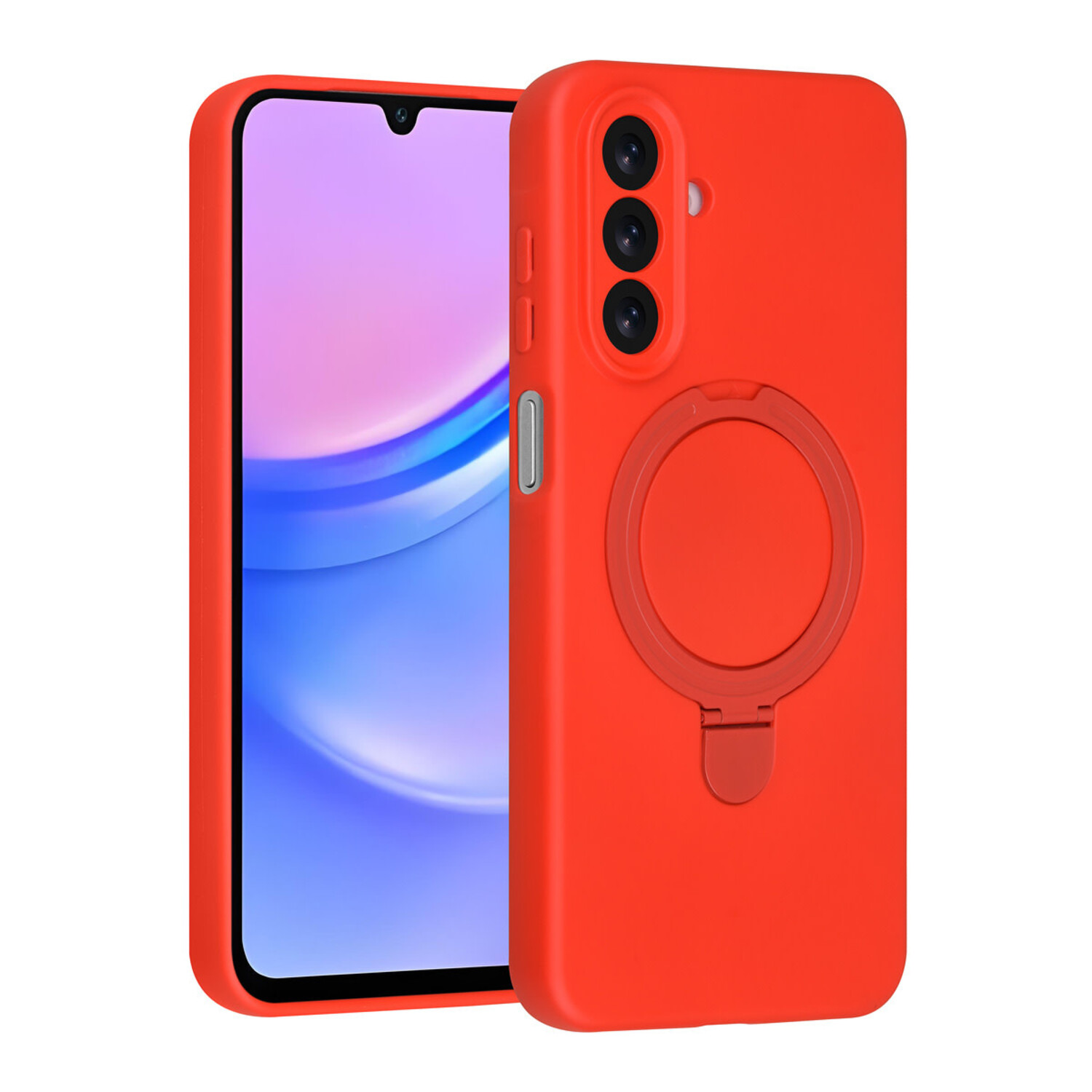 TUNIQ TUNIQ Galaxy A17 Back-Cover hul - Magsafe With Ring Stand - Hanger - Classic Red