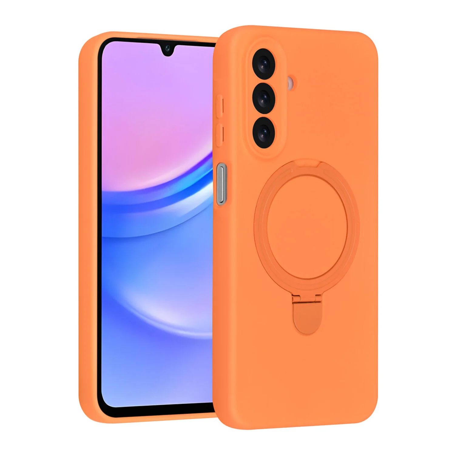 TUNIQ TUNIQ Galaxy A17 Back-Cover hul - Magsafe With Ring Stand - Hanger - Tangerine Orange