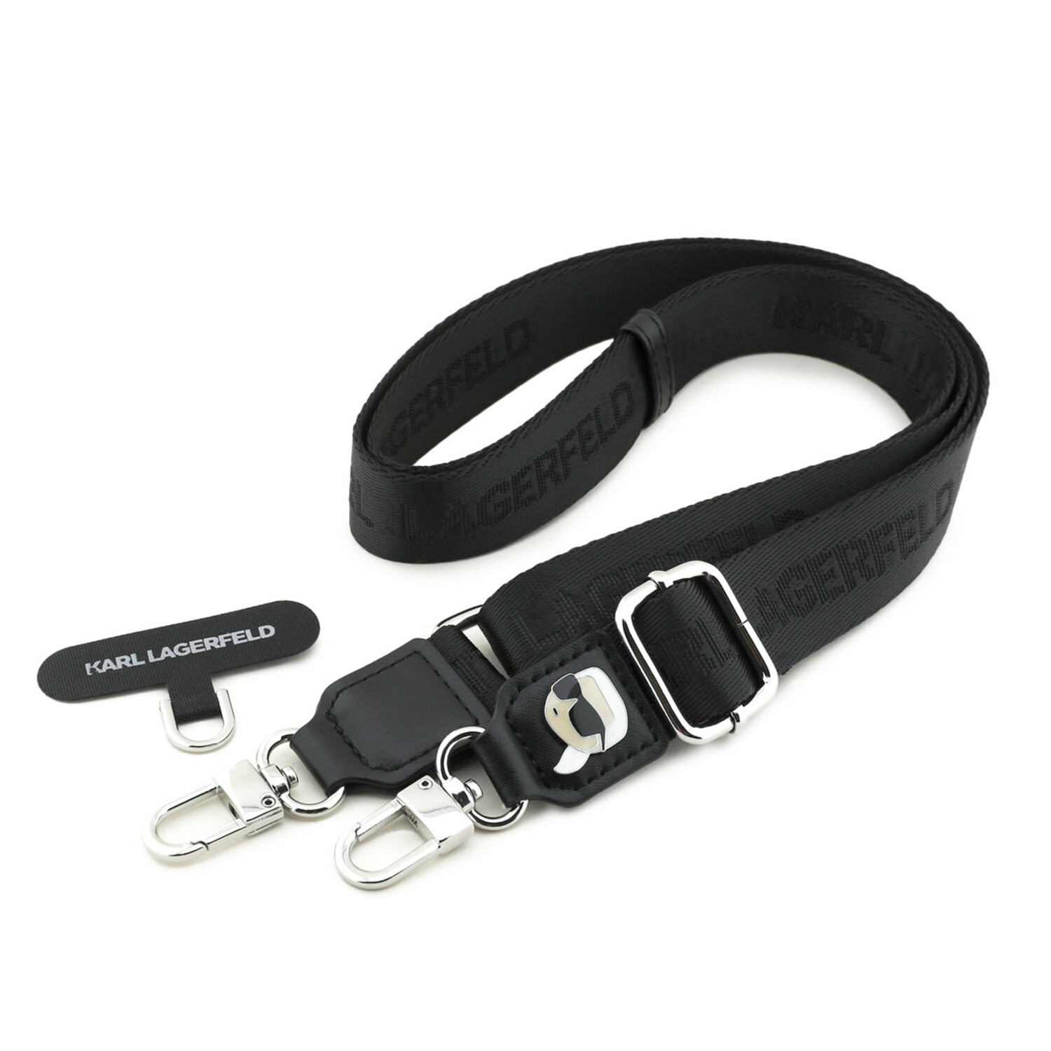 Karl Lagerfeld Karl Lagerfeld Universal Crossbody Strap - Karl Patch - Schwarz