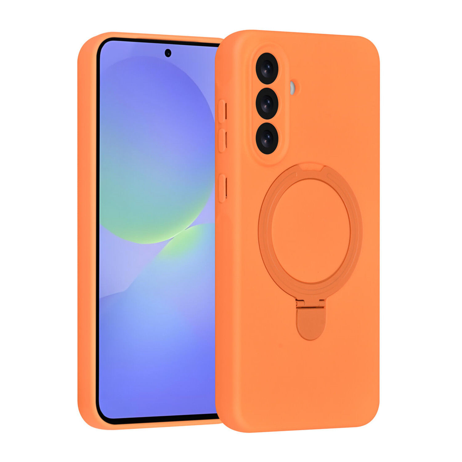 TUNIQ TUNIQ Galaxy A36 Back-Cover hul - Magsafe With Ring Stand - Hanger - Tangerine Orange