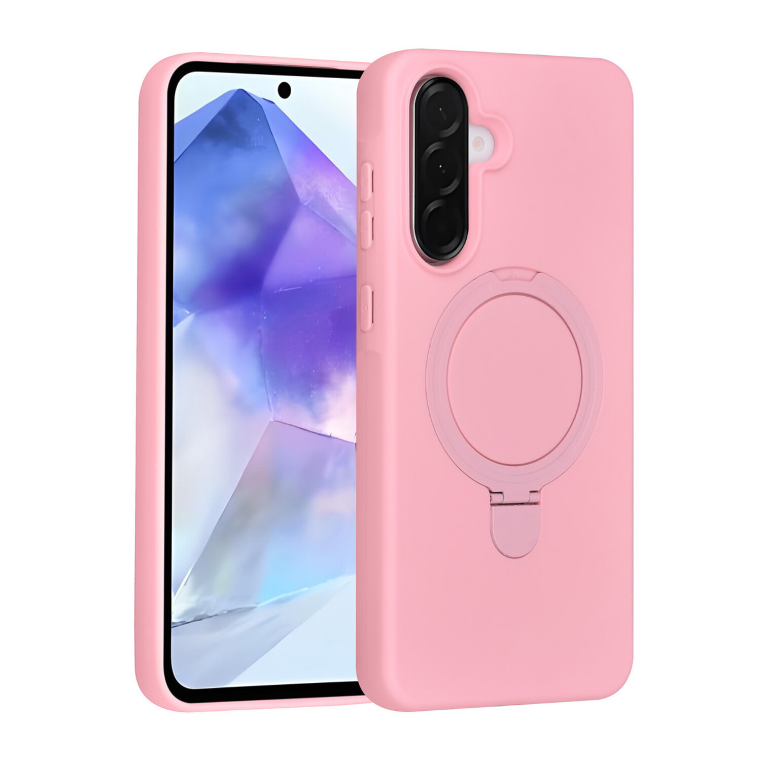 TUNIQ TUNIQ Galaxy A56 Back-Cover hul - Magsafe With Ring Stand - Hanger - Sakura Pink