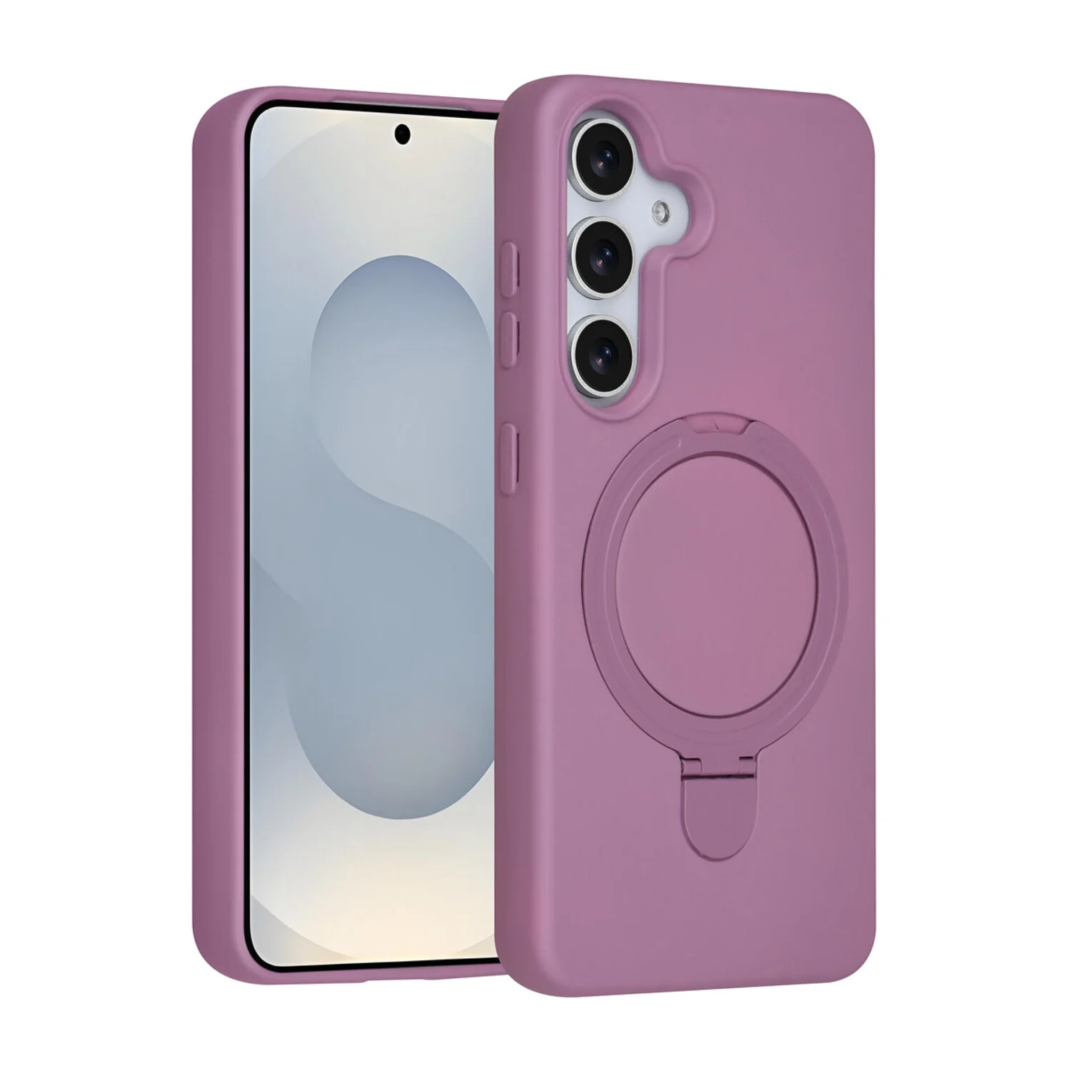 TUNIQ TUNIQ Galaxy S25 Back-Cover hul - Magsafe With Ring Stand - Hanger - Sunset Purple