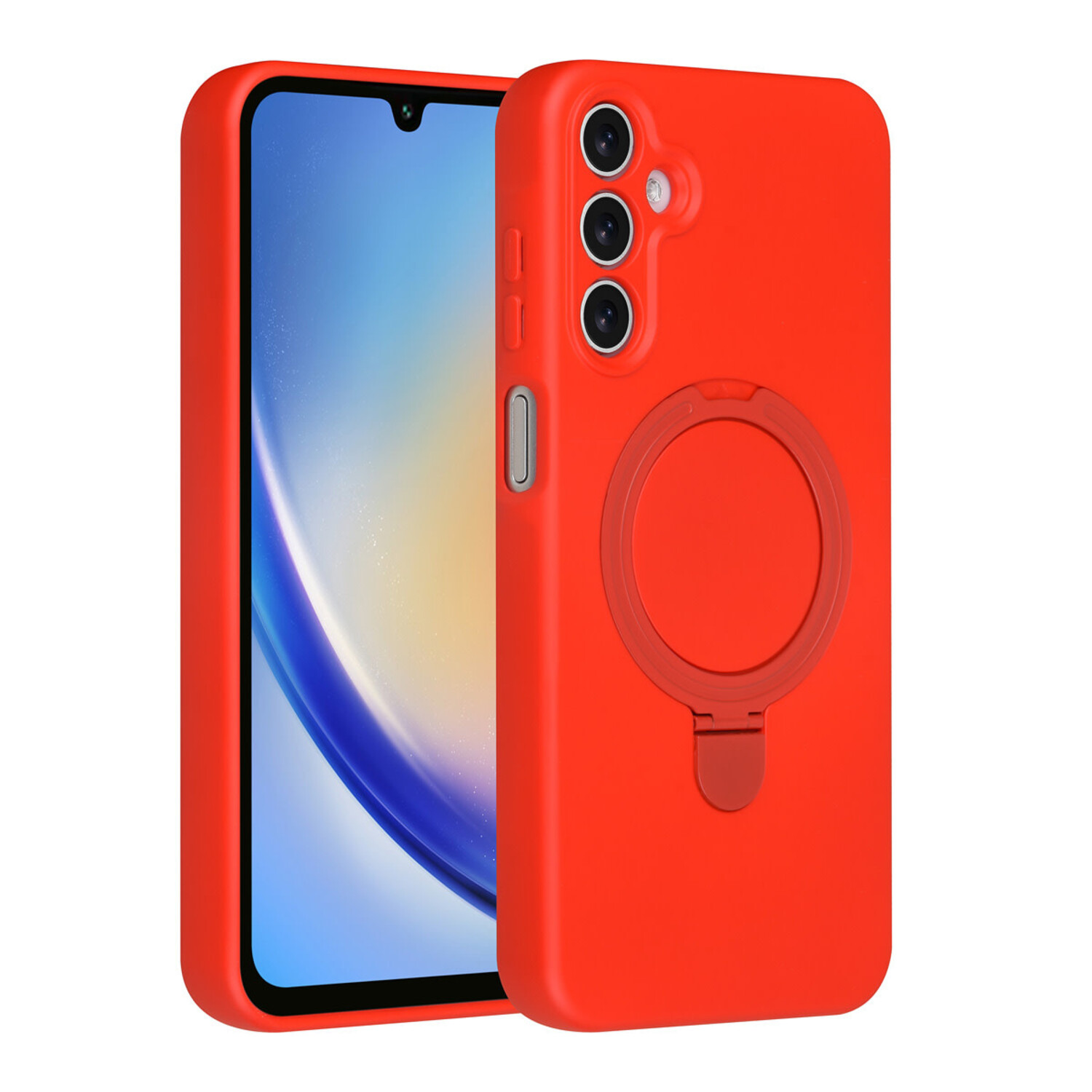 TUNIQ TUNIQ Galaxy A16 5G Back-Cover hul - Magsafe With Ring Stand - Hanger - Classic Red