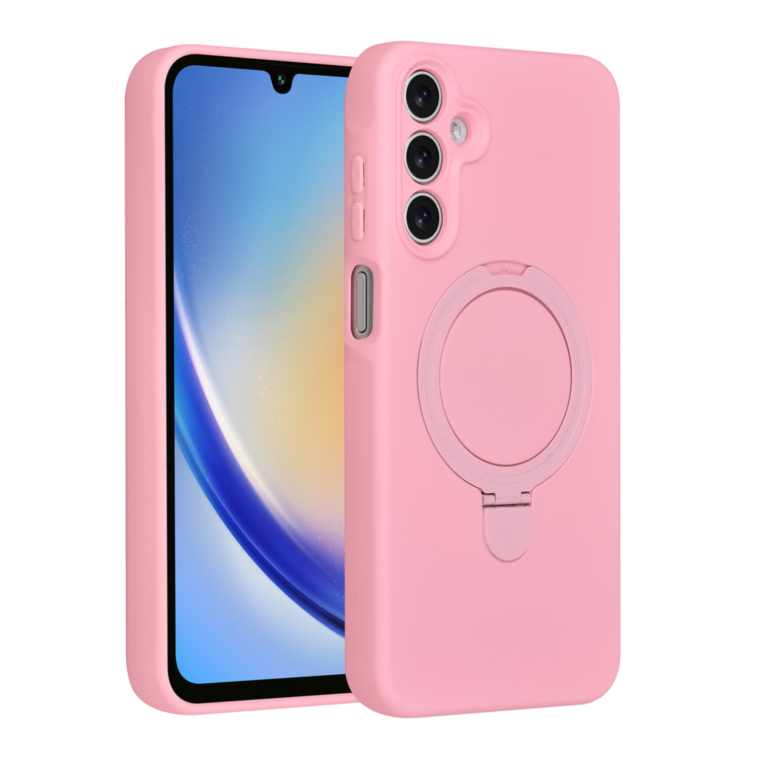 TUNIQ TUNIQ Galaxy A16 5G Back-Cover hul - Magsafe With Ring Stand - Hanger - Sakura Pink