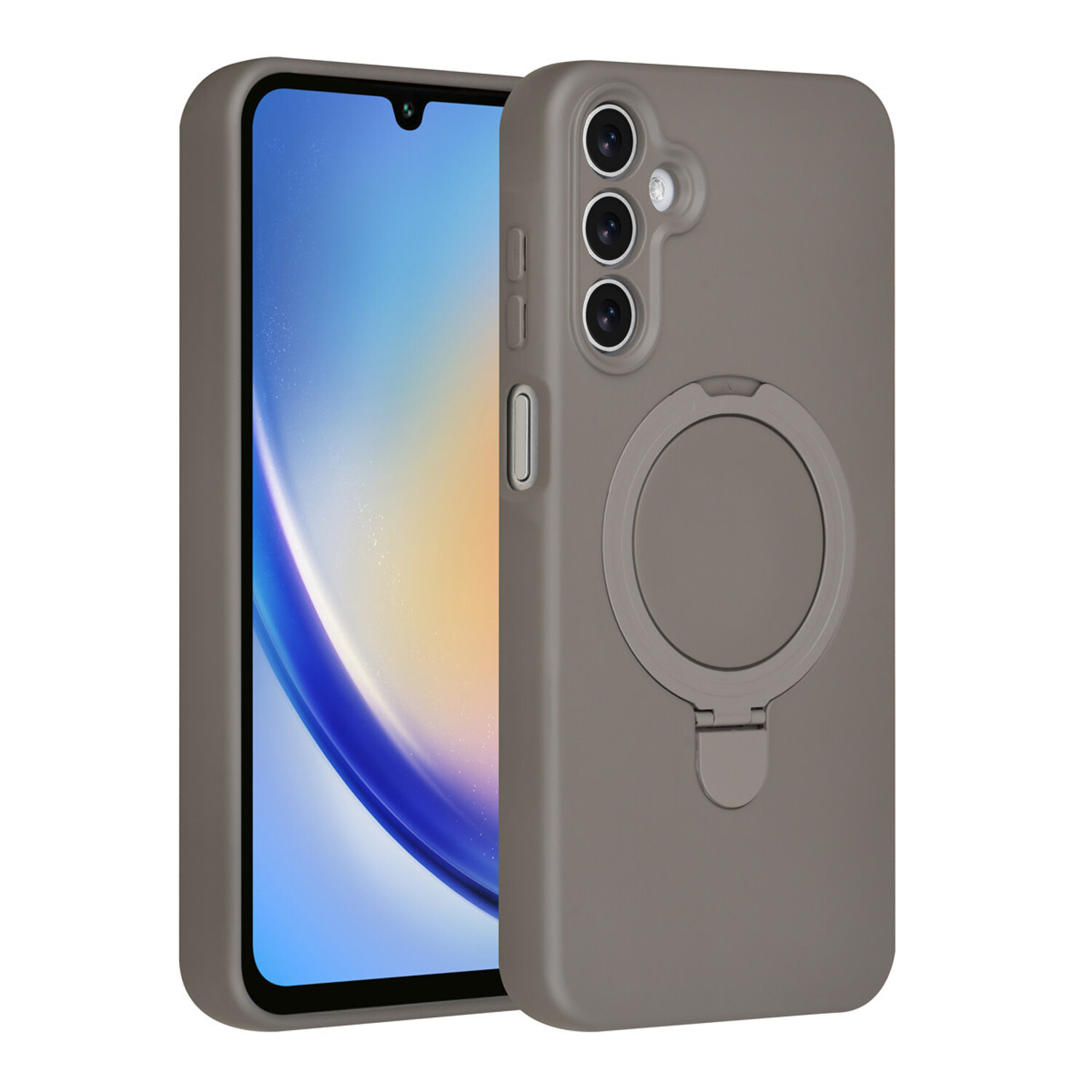 TUNIQ TUNIQ Galaxy A16 5G Back-Cover hul - Magsafe With Ring Stand - Hanger - Titanium Grey