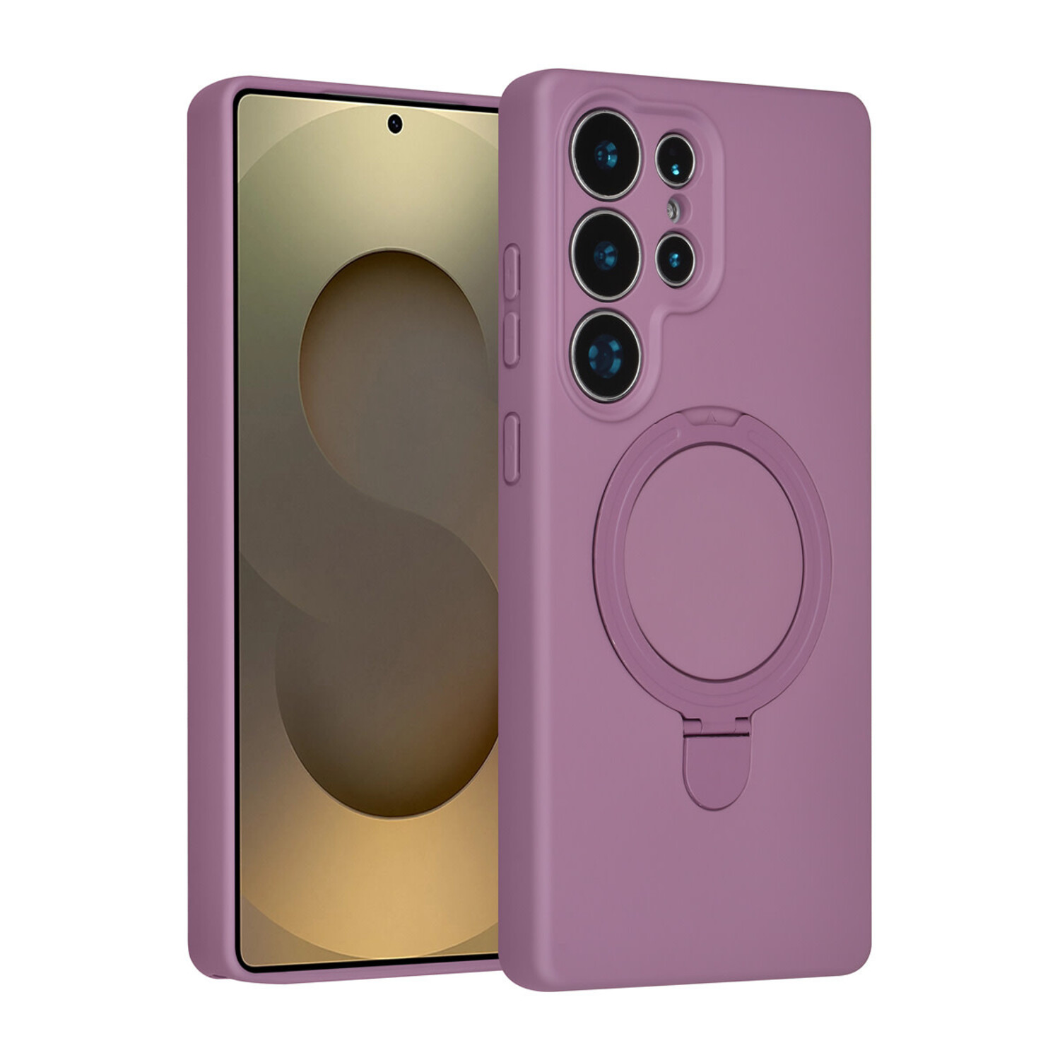 TUNIQ TUNIQ Galaxy S25 Ultra Back-Cover hul - Magsafe With Ring Stand - Hanger - Sunset Purple