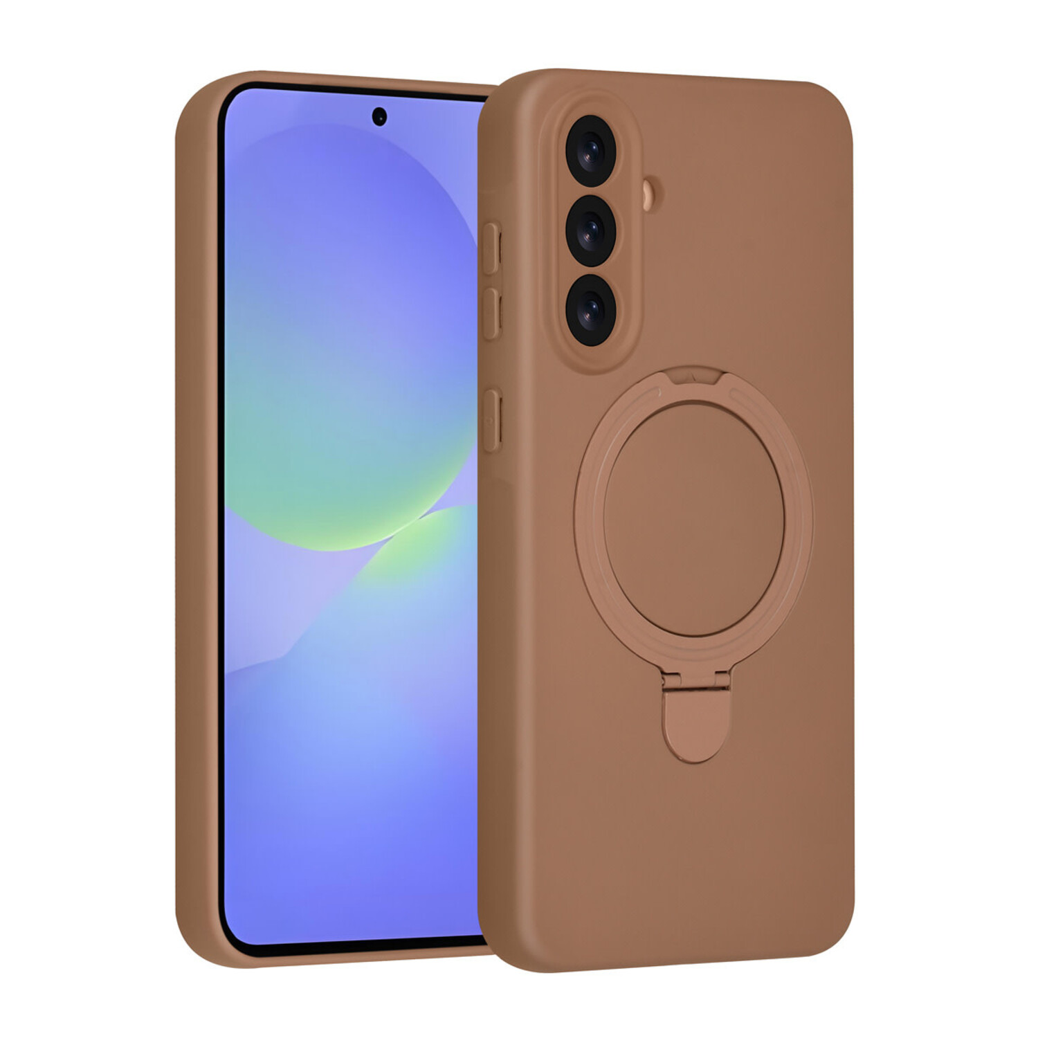 TUNIQ TUNIQ Galaxy A36 Back-Cover hul - Magsafe With Ring Stand - Hanger - Desert Brown