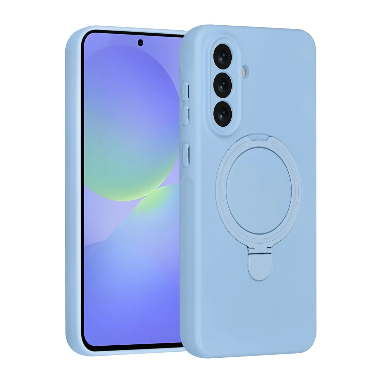 TUNIQ TUNIQ Galaxy A36 Back-Cover hul - Magsafe With Ring Stand - Hanger - Baby Blue