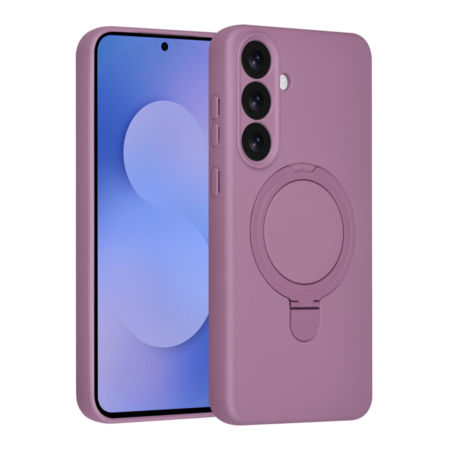 TUNIQ TUNIQ Galaxy S25 FE Back-Cover hul - Magsafe With Ring Stand - Hanger - Sunset Purple