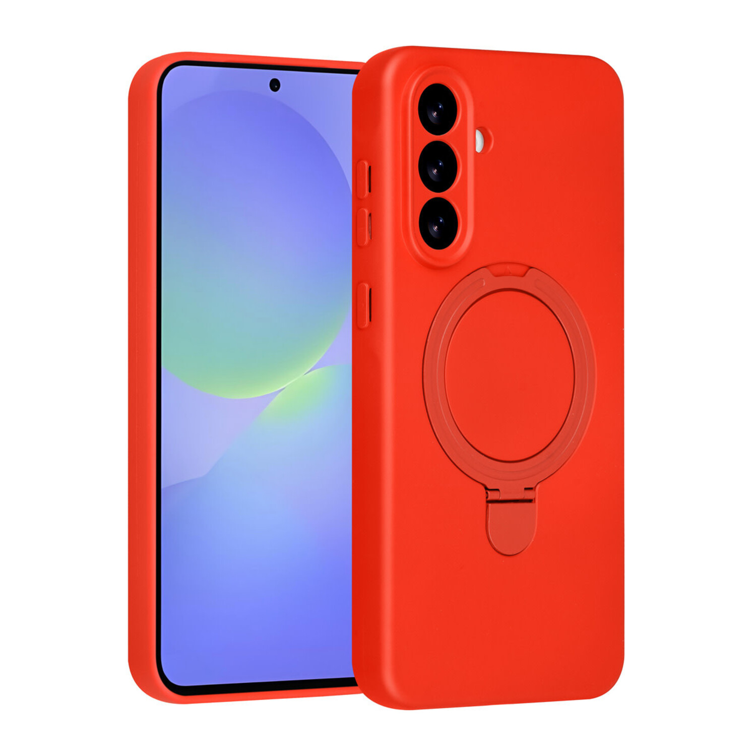 TUNIQ TUNIQ Galaxy A36 Back-Cover hul - Magsafe With Ring Stand - Hanger - Classic Red