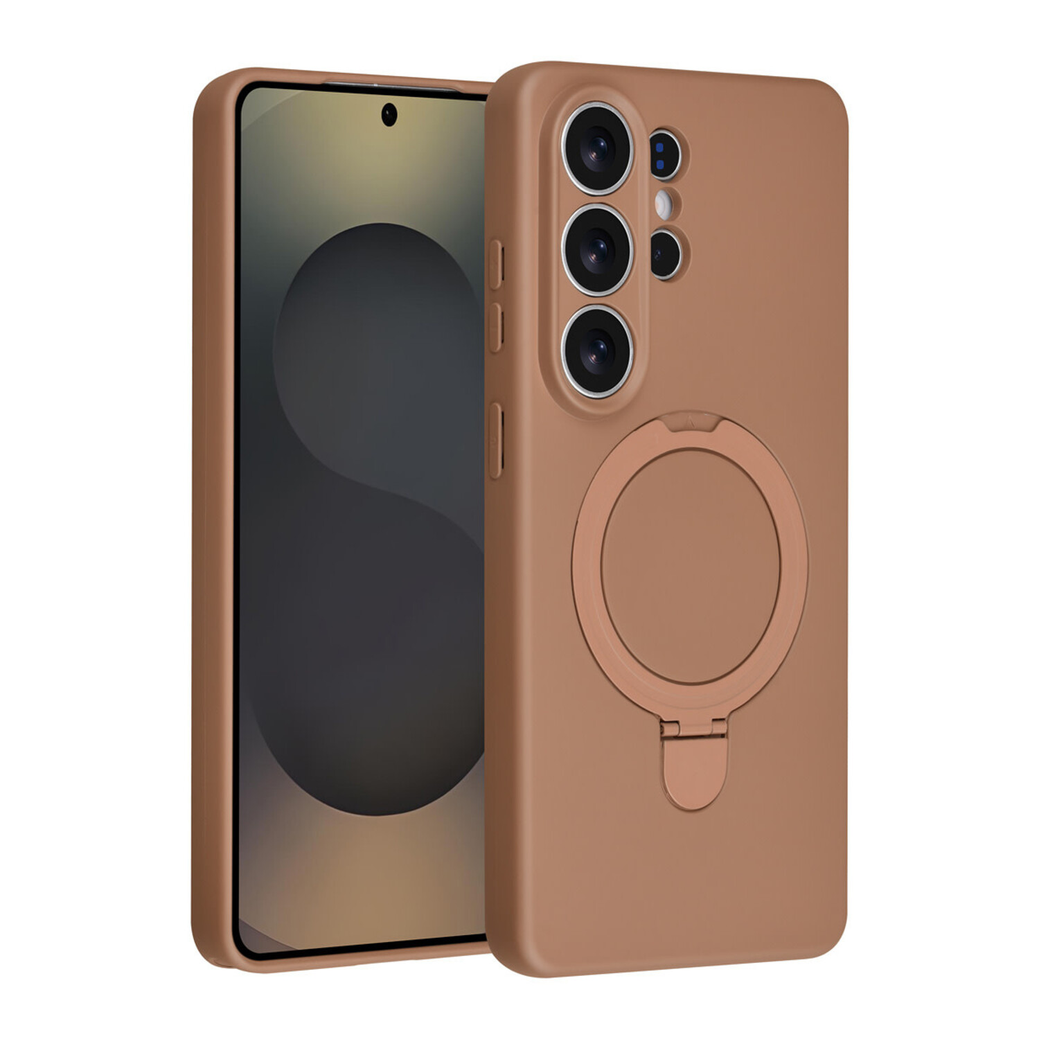 TUNIQ TUNIQ Galaxy S26 Ultra Back-Cover hul - Magsafe With Ring Stand - Hanger - Desert Brown