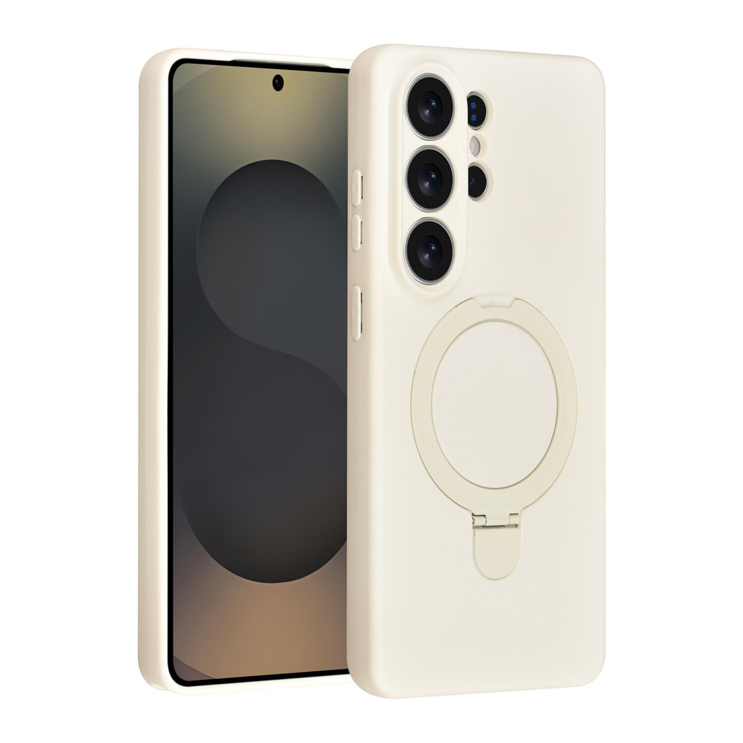 TUNIQ TUNIQ Galaxy S26 Ultra Back-Cover hul - Magsafe With Ring Stand - Hanger - Antique White