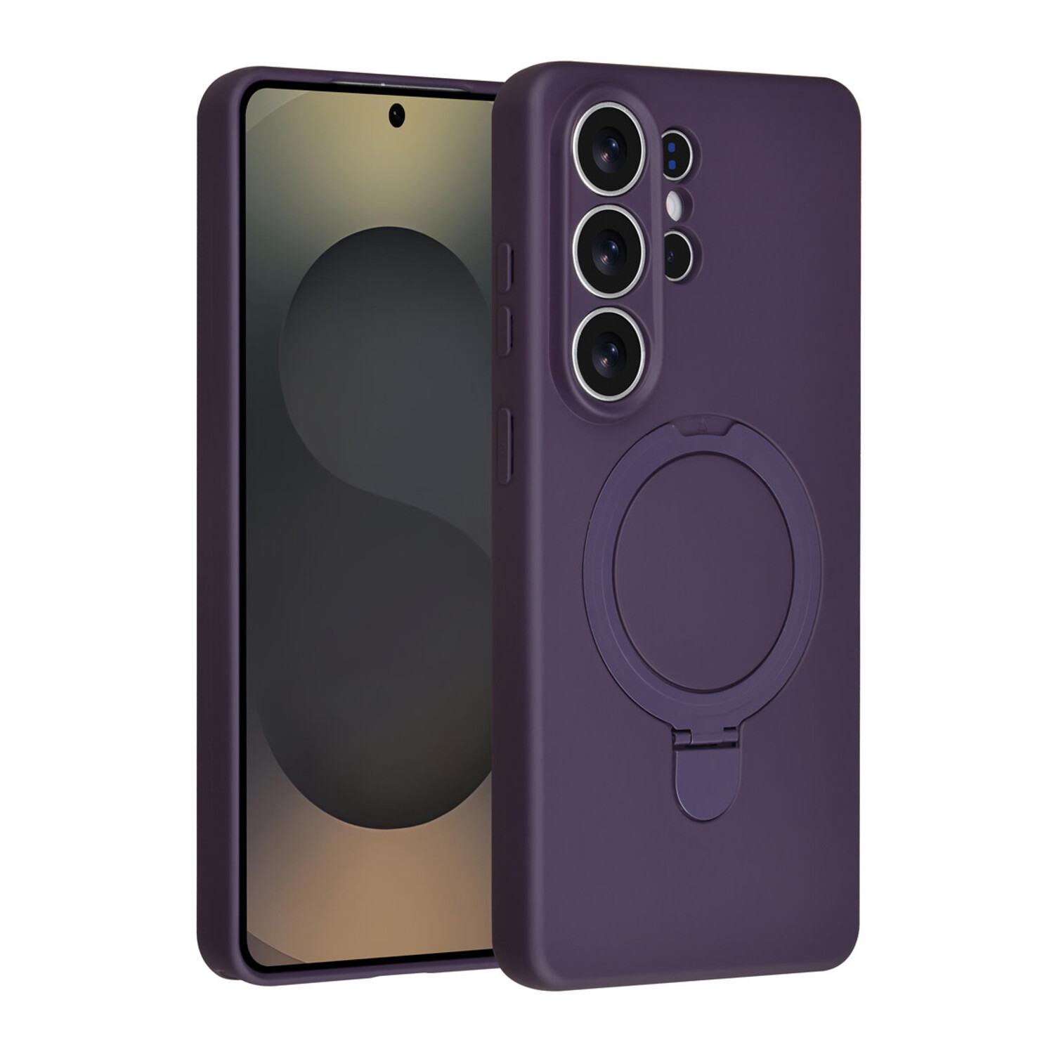 TUNIQ TUNIQ Galaxy S26 Ultra Back-Cover hul - Magsafe With Ring Stand - Hanger - Grape Purple