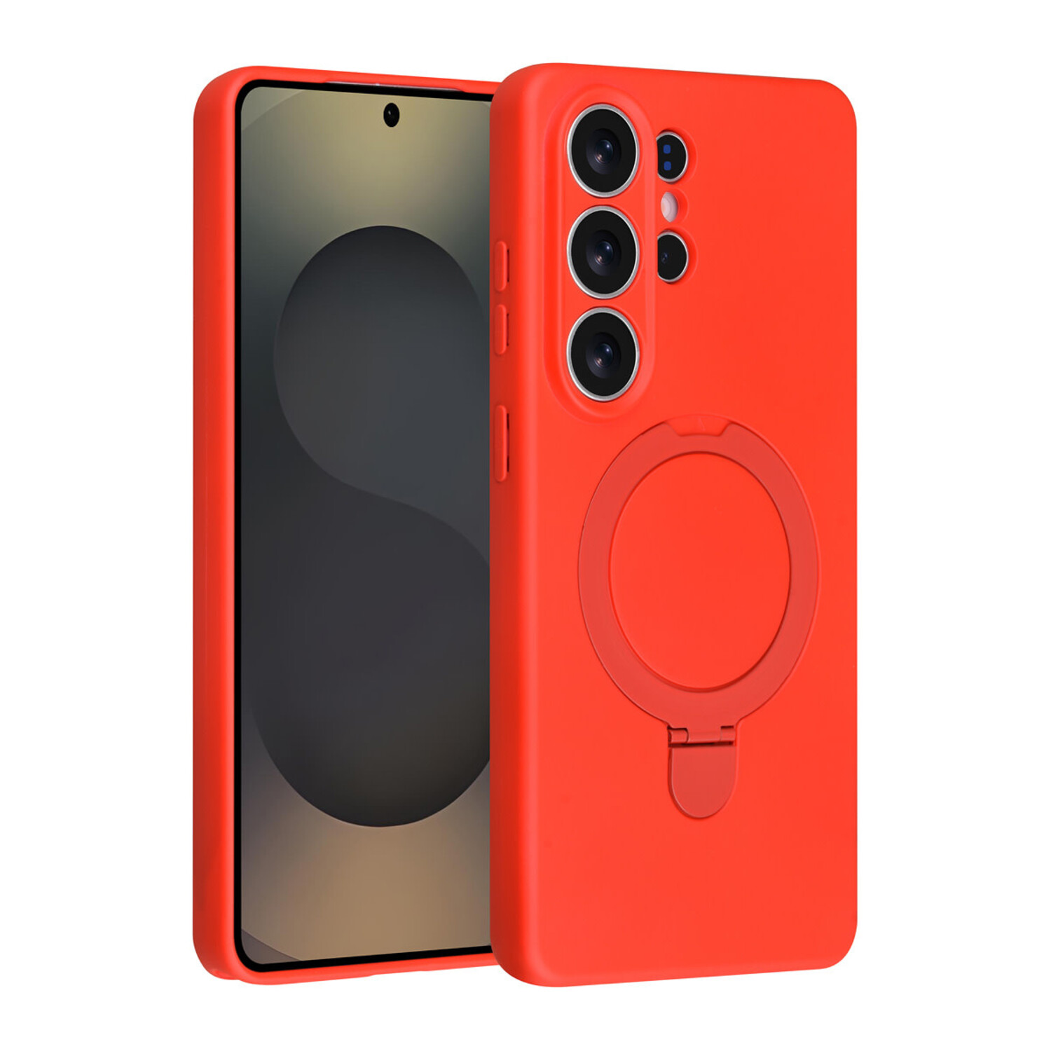 TUNIQ TUNIQ Galaxy S26 Ultra Back-Cover hul - Magsafe With Ring Stand - Hanger - Classic Red