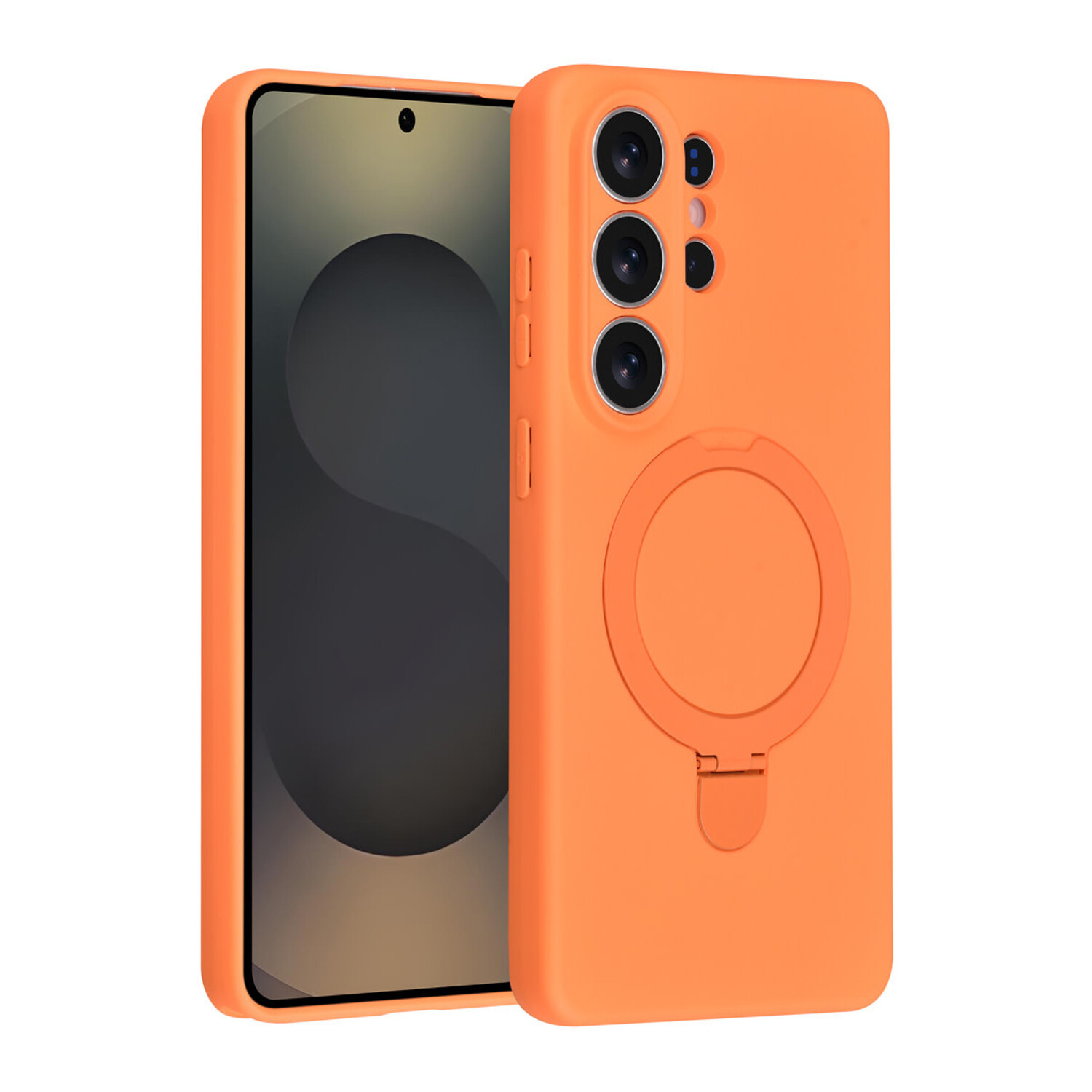 TUNIQ TUNIQ Galaxy S26 Ultra Back-Cover hul - Magsafe With Ring Stand - Hanger - Tangerine Orange