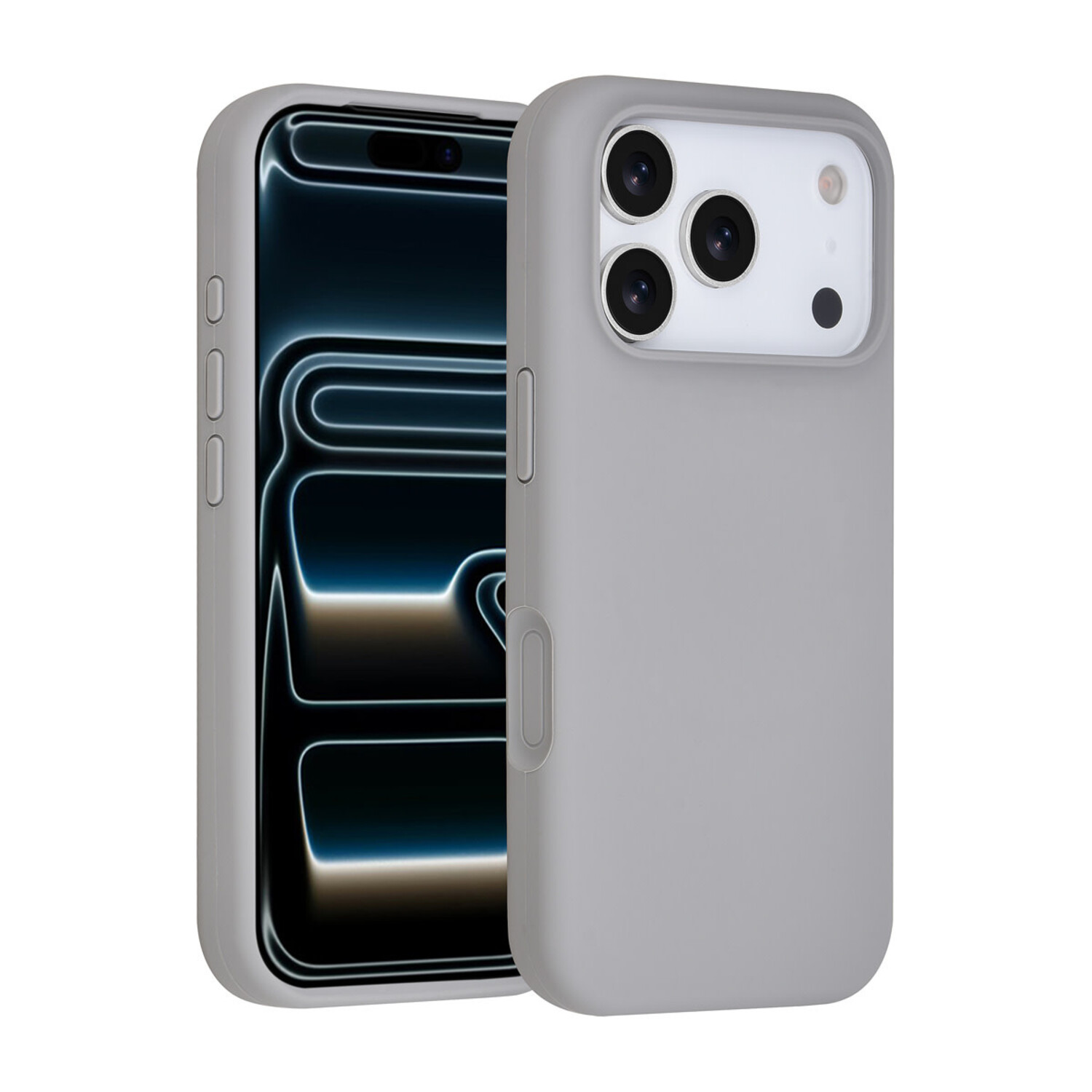 TUNIQ TUNIQ iPhone 17 Pro Back-Cover hul - Full Silicone - Grau