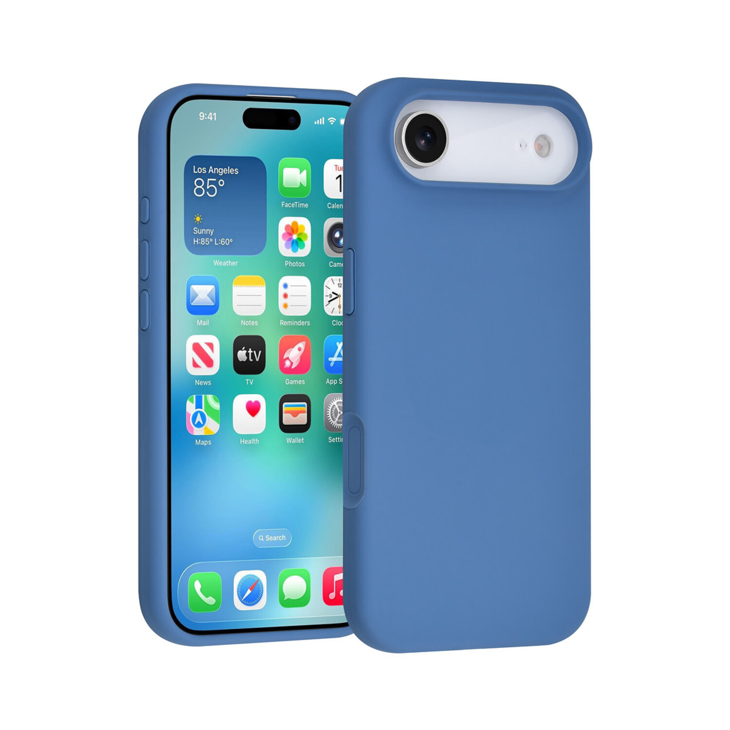 TUNIQ TUNIQ iPhone 17 Air Back-Cover hul - Full Silicone - Blau