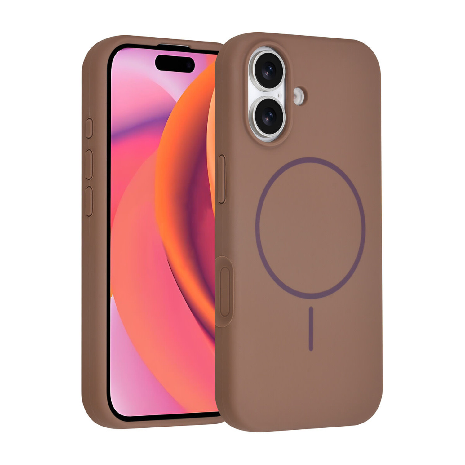 TUNIQ TUNIQ iPhone 17 Back-Cover hul - Magsafe - Full Silicone - Braun
