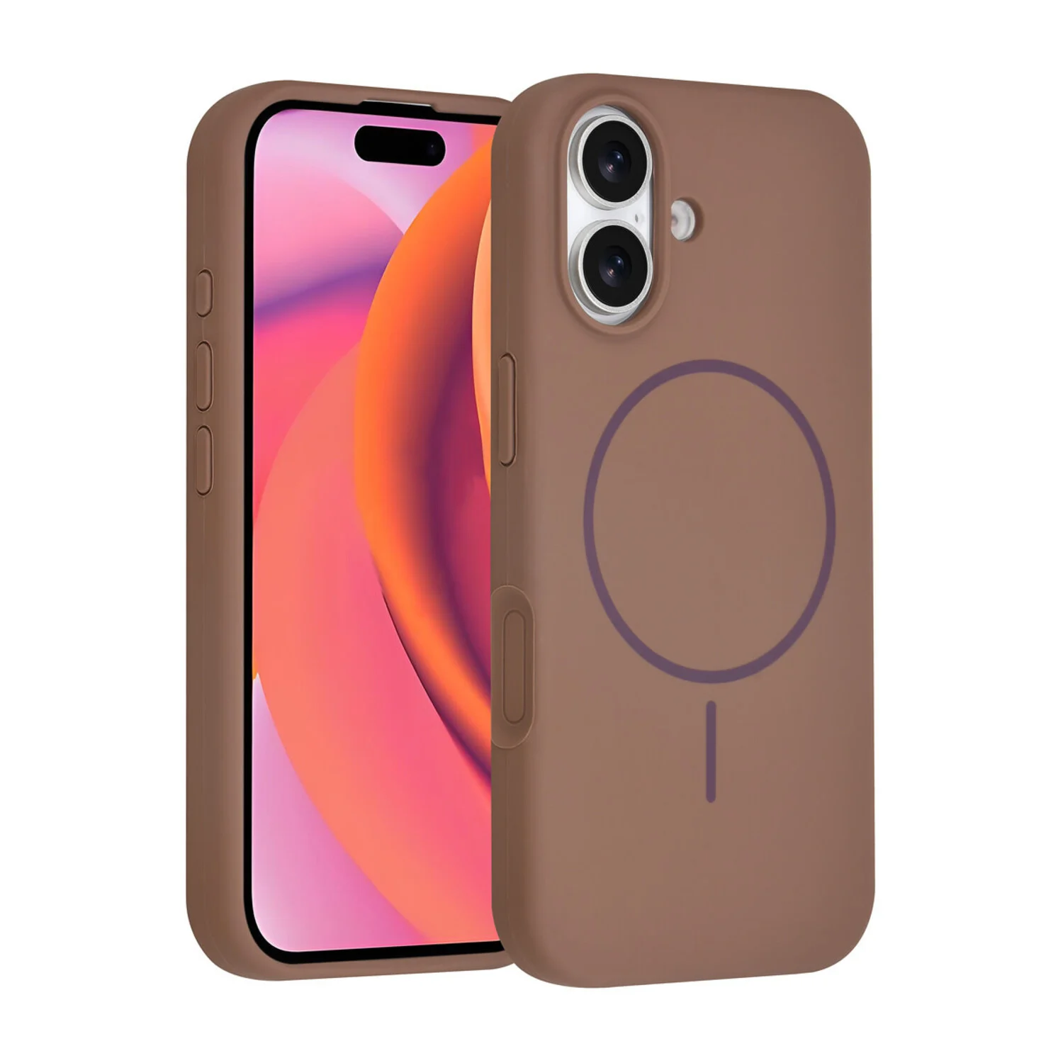 TUNIQ TUNIQ iPhone 17 Back-Cover hul - Magsafe - Full Silicone - Braun