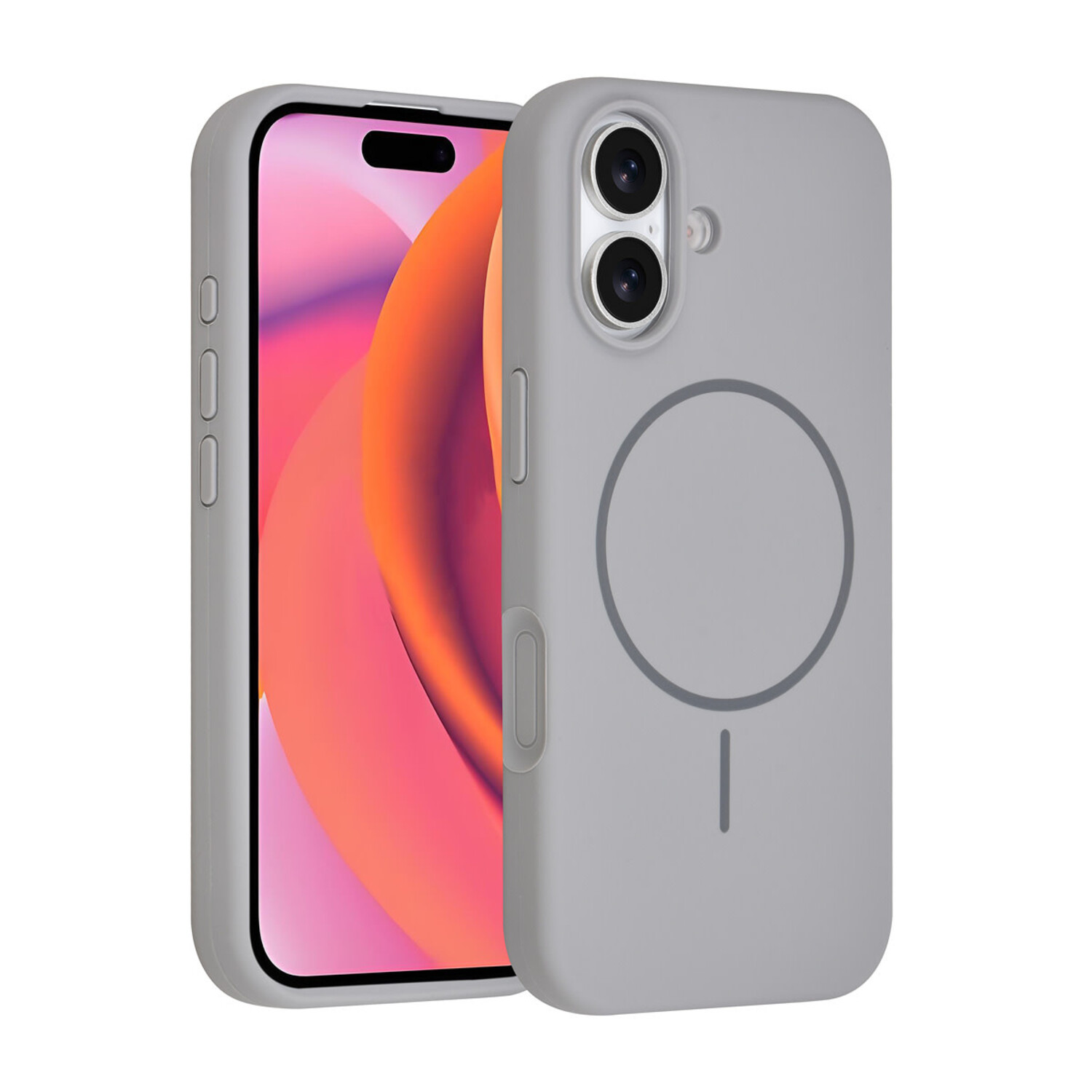 TUNIQ TUNIQ iPhone 17 Back-Cover hul - Magsafe - Full Silicone - Grau