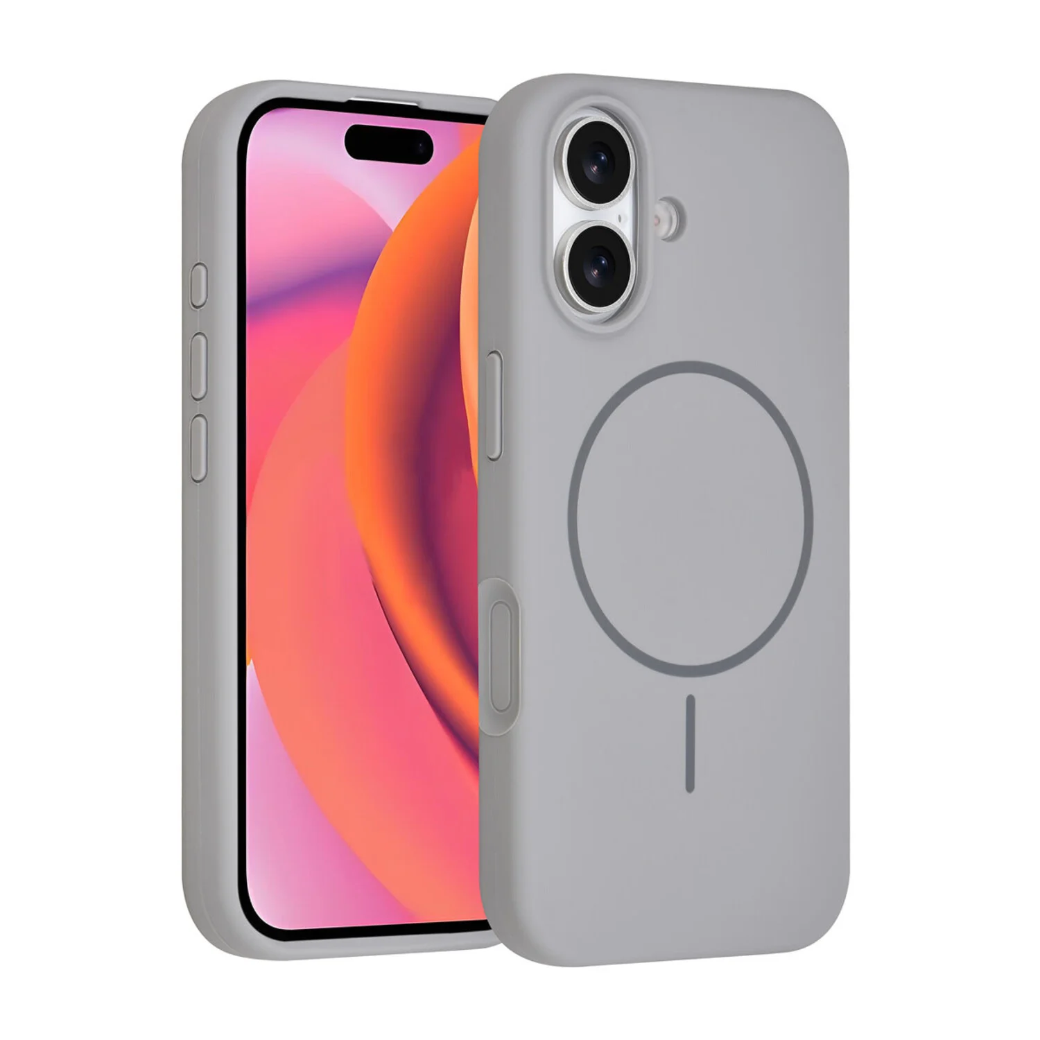 TUNIQ TUNIQ iPhone 17 Back-Cover hul - Magsafe - Full Silicone - Grau