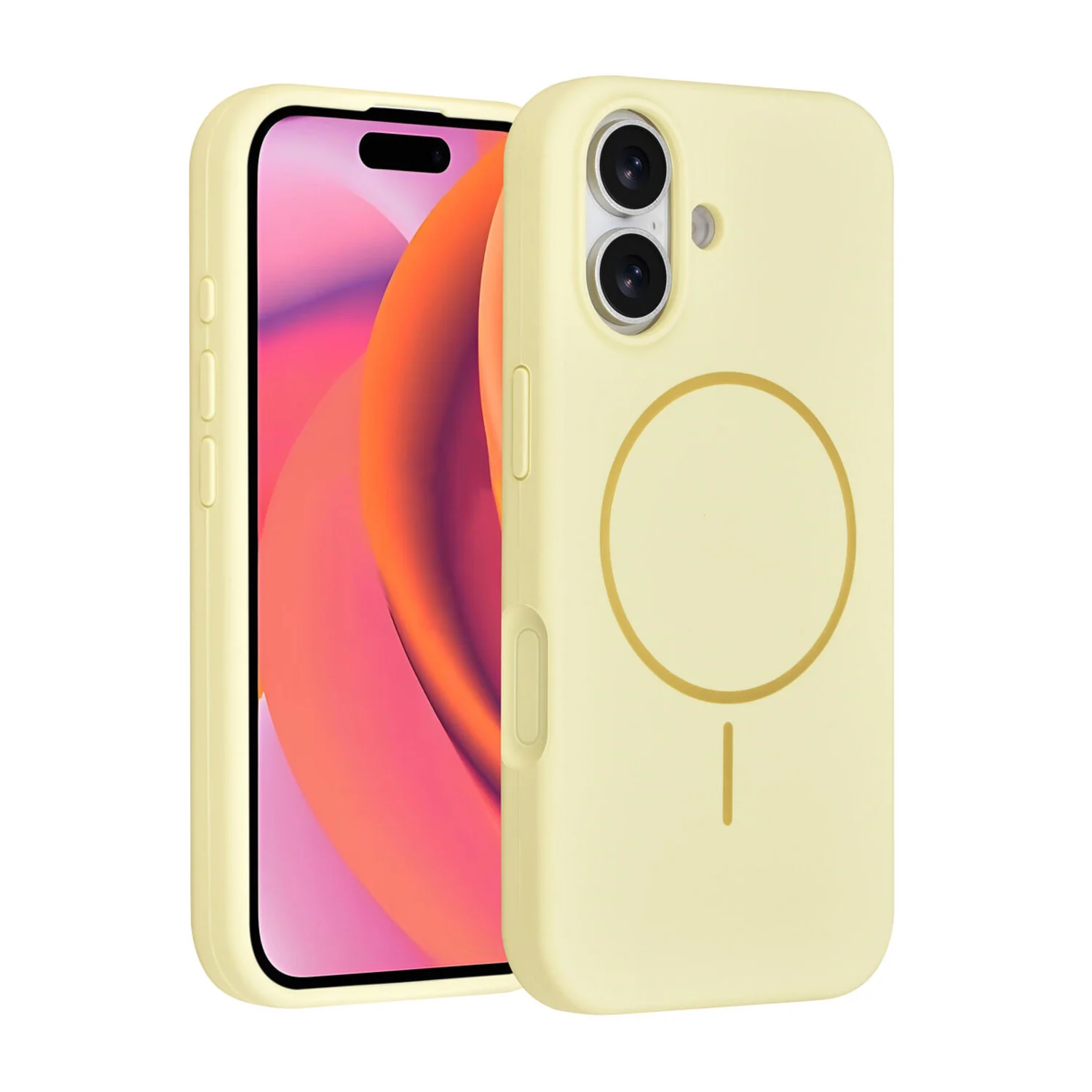 TUNIQ TUNIQ iPhone 17 Back-Cover hul - Magsafe - Full Silicone - Gelb