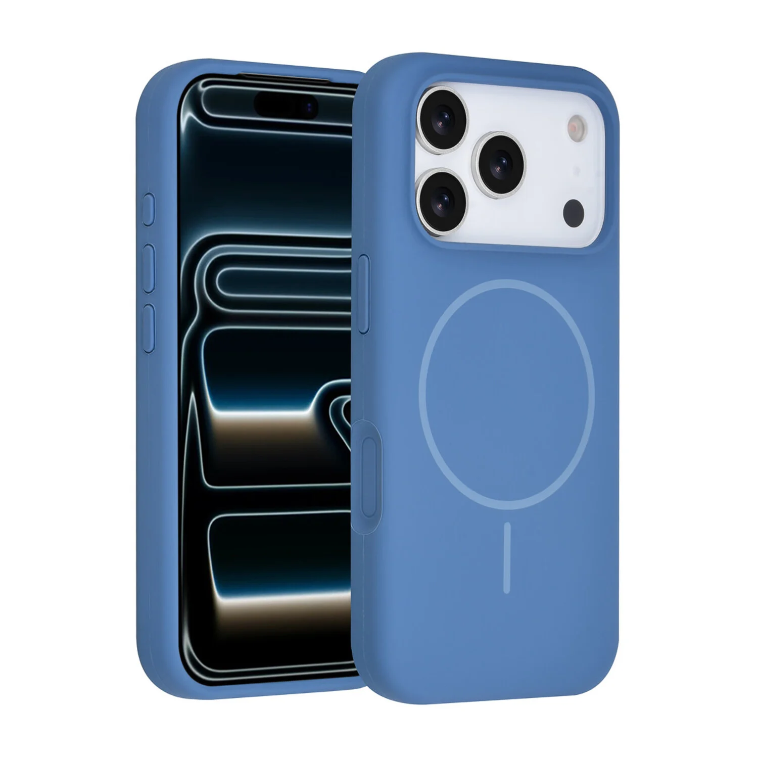 TUNIQ TUNIQ iPhone 17 Pro Back-Cover hul - Magsafe - Full Silicone - Blau