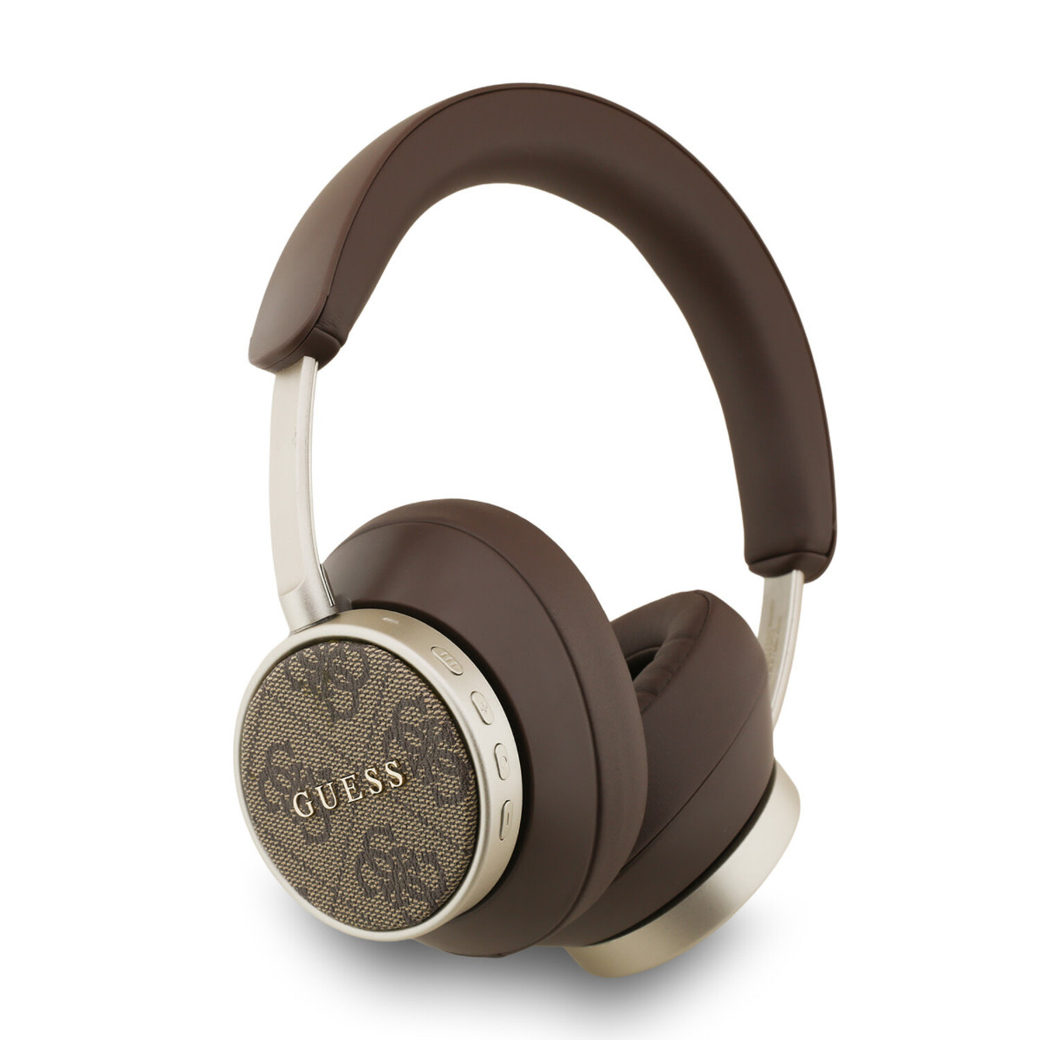 Guess Guess Bluetooth Headphones - ENC - PU Leather - 4G Classic Logo - Braun