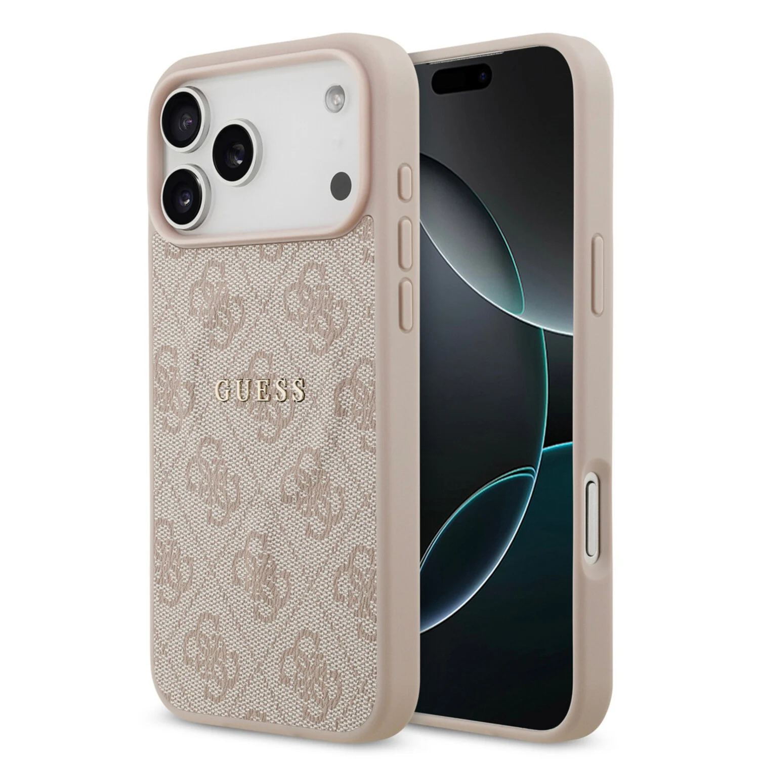 Guess Guess iPhone 17 Pro Max Back-Cover hul - Magsafe PU Leather - 4G Classic Logo - Rosa