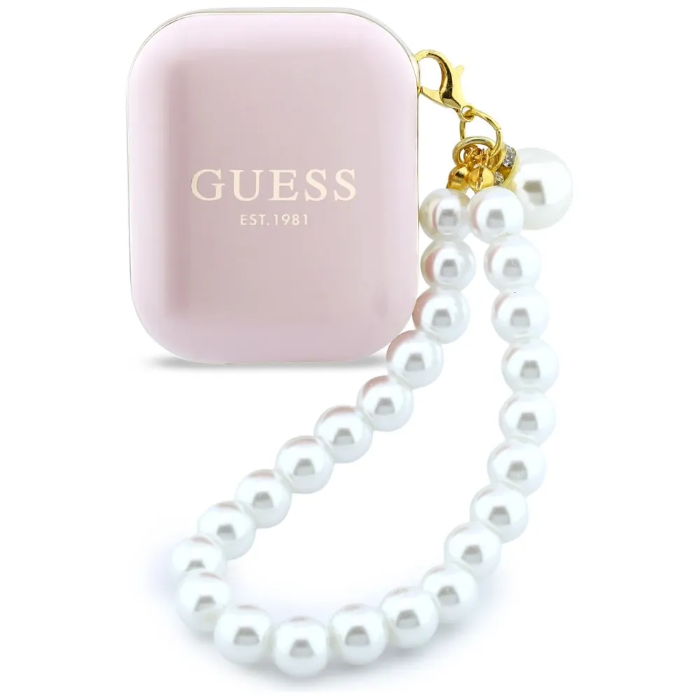 Wireless earphone GUESS TWS Pearl Strap GUE005292 pink