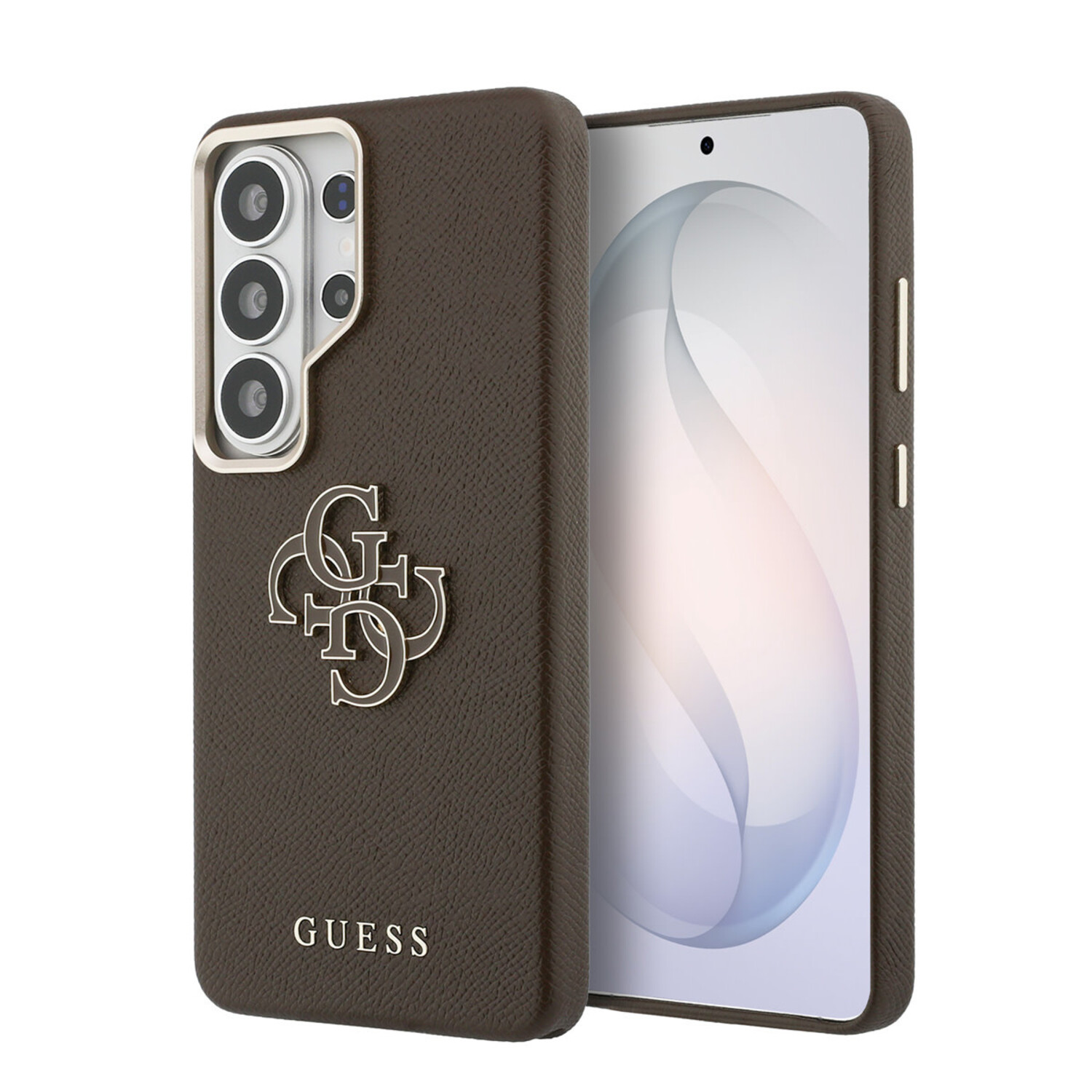 Guess Guess Galaxy S26 Ultra Back-Cover hul - Grained - Big 4G Logo - Braun