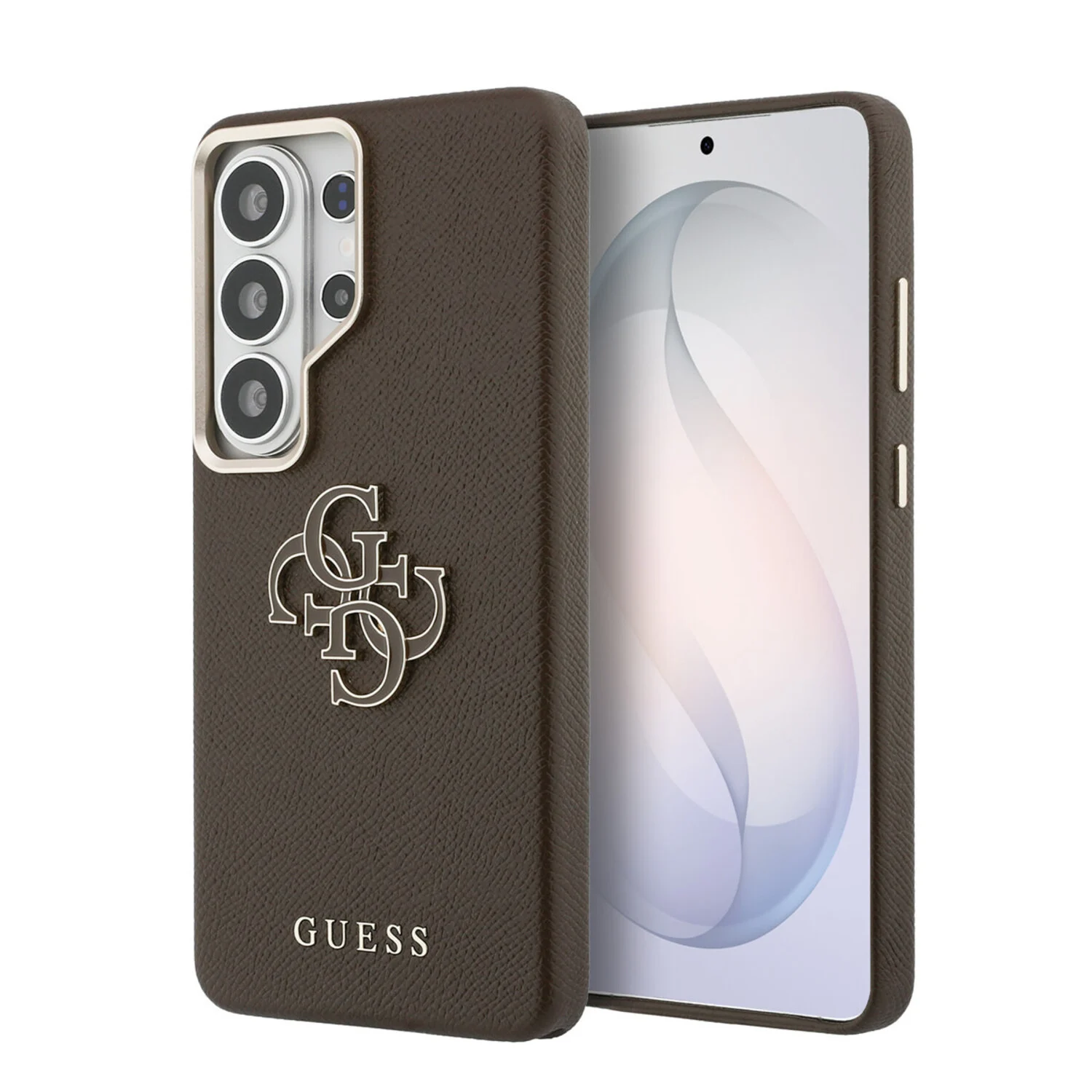 Guess Guess Galaxy S26 Ultra Back-Cover hul - Grained - Big 4G Logo - Braun