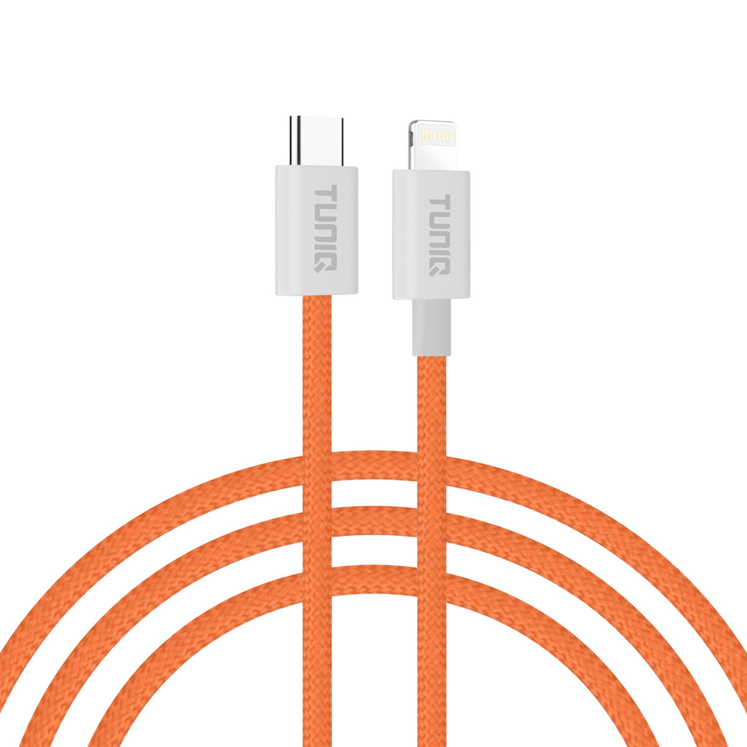 TUNIQ TUNIQ 27W USB-C zu Lightning Kabel 100cm - Schnellladekabel - Orange