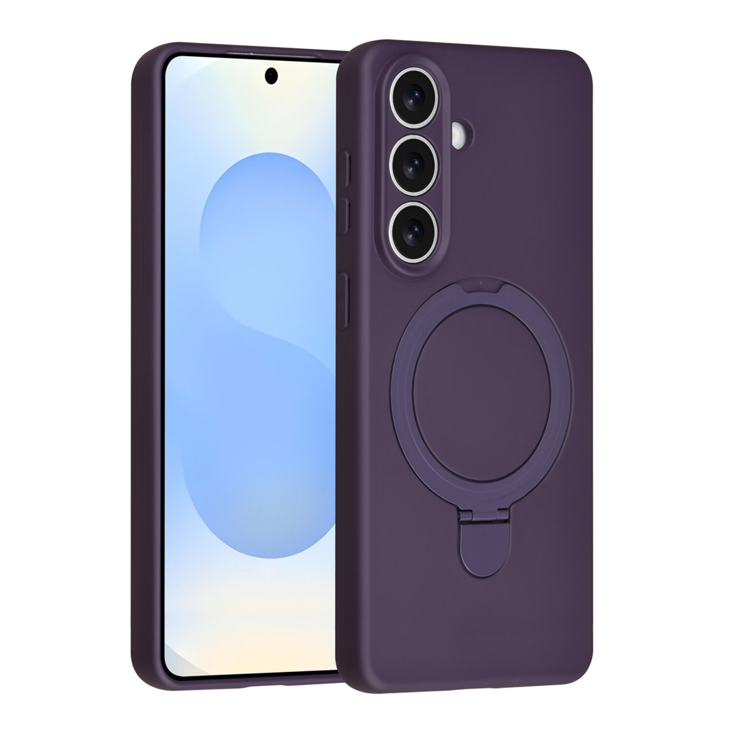 TUNIQ TUNIQ Galaxy S26 Plus Back-Cover hul - Magsafe With Ring Stand - Hanger - Grape Purple
